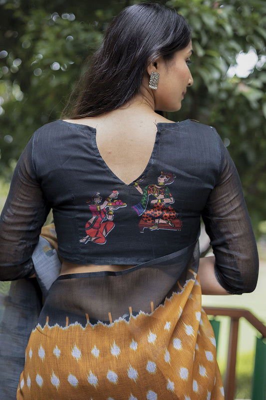 yellow-linen-saree-zb130375_2_SareeButa.com