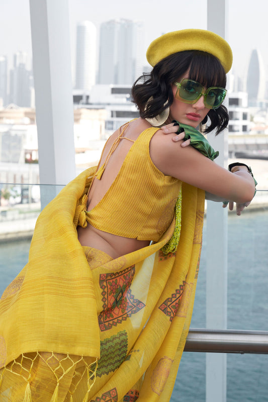 yellow-printed-tisse-saree-zb130676_2_SareeButa.com