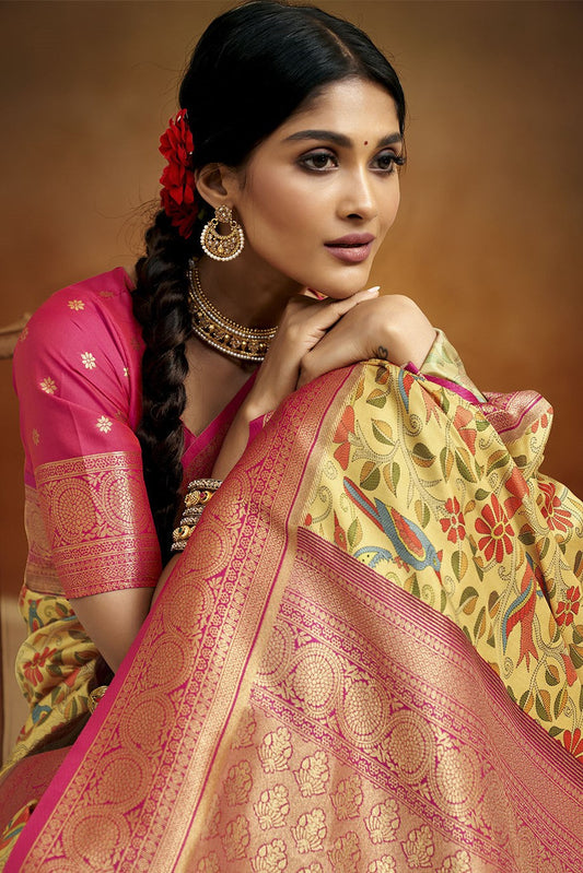 yellow-banarasi-silk-saree-zb130437_2_SareeButa.com