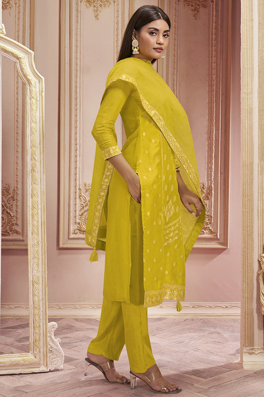 Yellow Dola Silk Readymade Salwar Suit-SS137_2_SareeButa.com