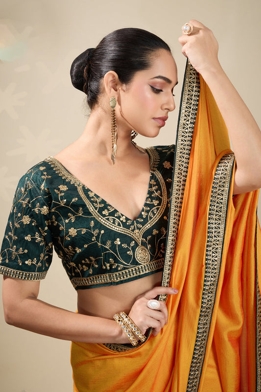 Yellow Embroidered Silk Saree-SAR10637_2_SareeButa.com