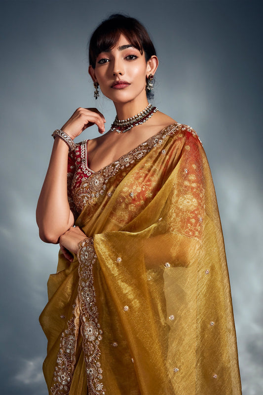 Yellow Embroidered Tissue Silk Saree-SAR10215_2_SareeButa.com