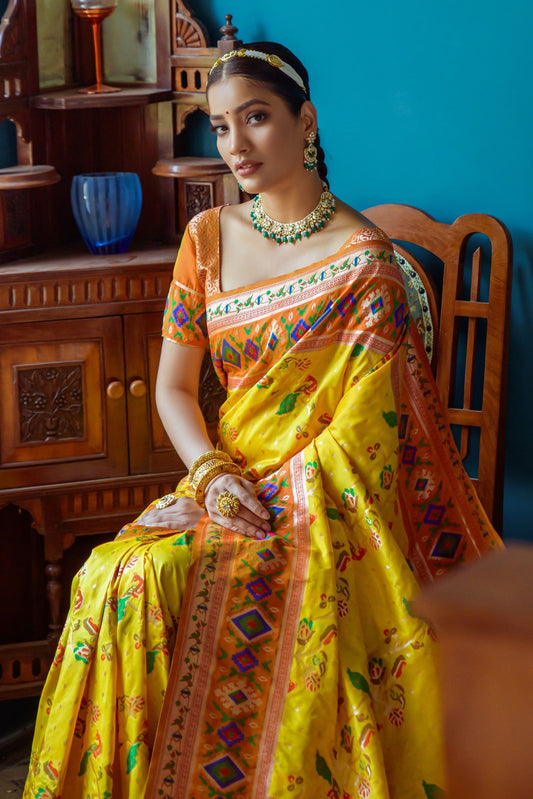 yellow-meenakari-paithani-silk-saree-zb131566_2_SareeButa.com