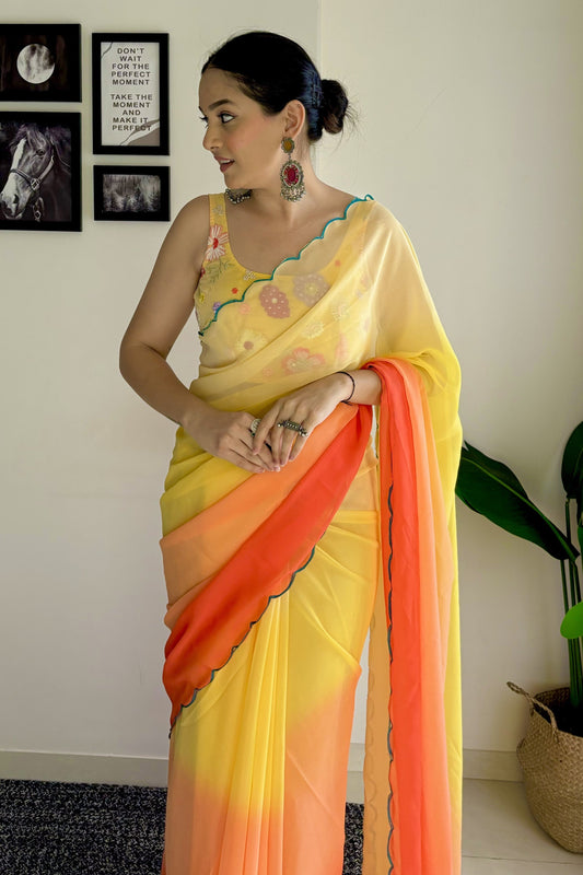 yellow-plain-georgette-saree-zb132631_2_SareeButa.com