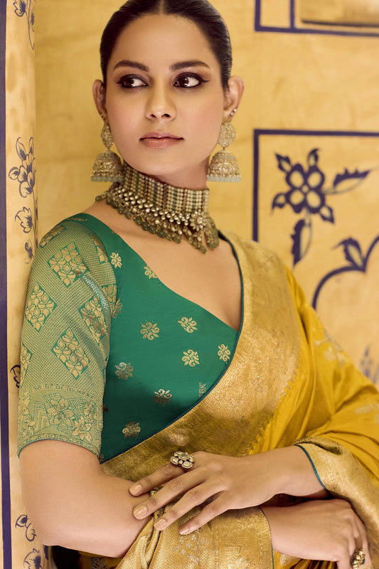 Yellow Woven Crepe Silk Saree-SAR11162_2_SareeButa.com