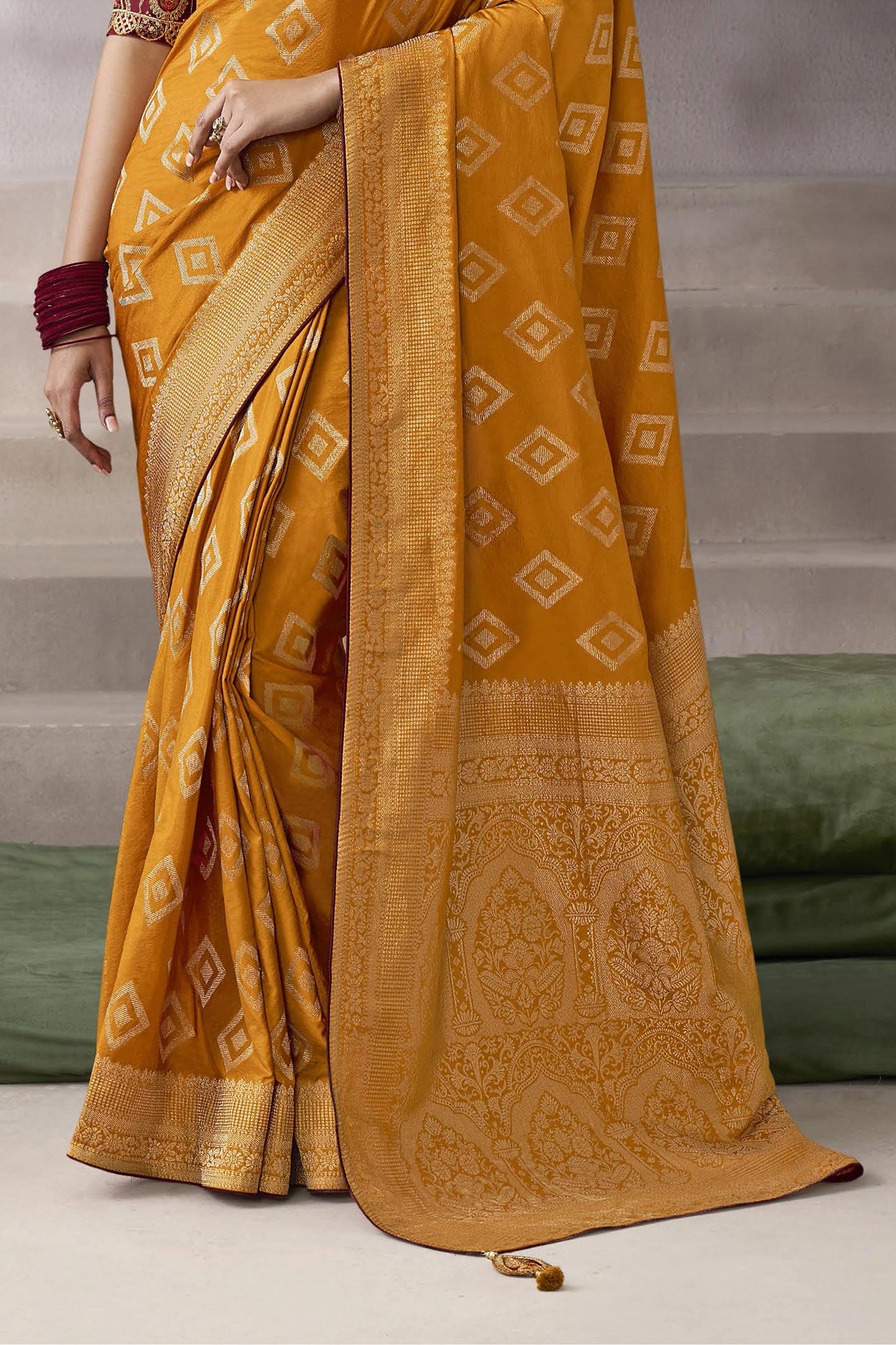 Yellow Woven Crepe Silk Saree-SAR11601_5_SareeButa.com