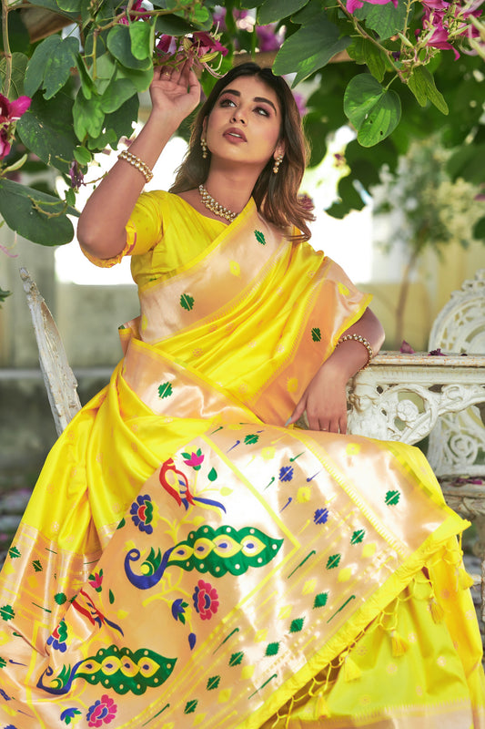 yellow-woven-paithani-silk-saree-zb131501_2_SareeButa.com