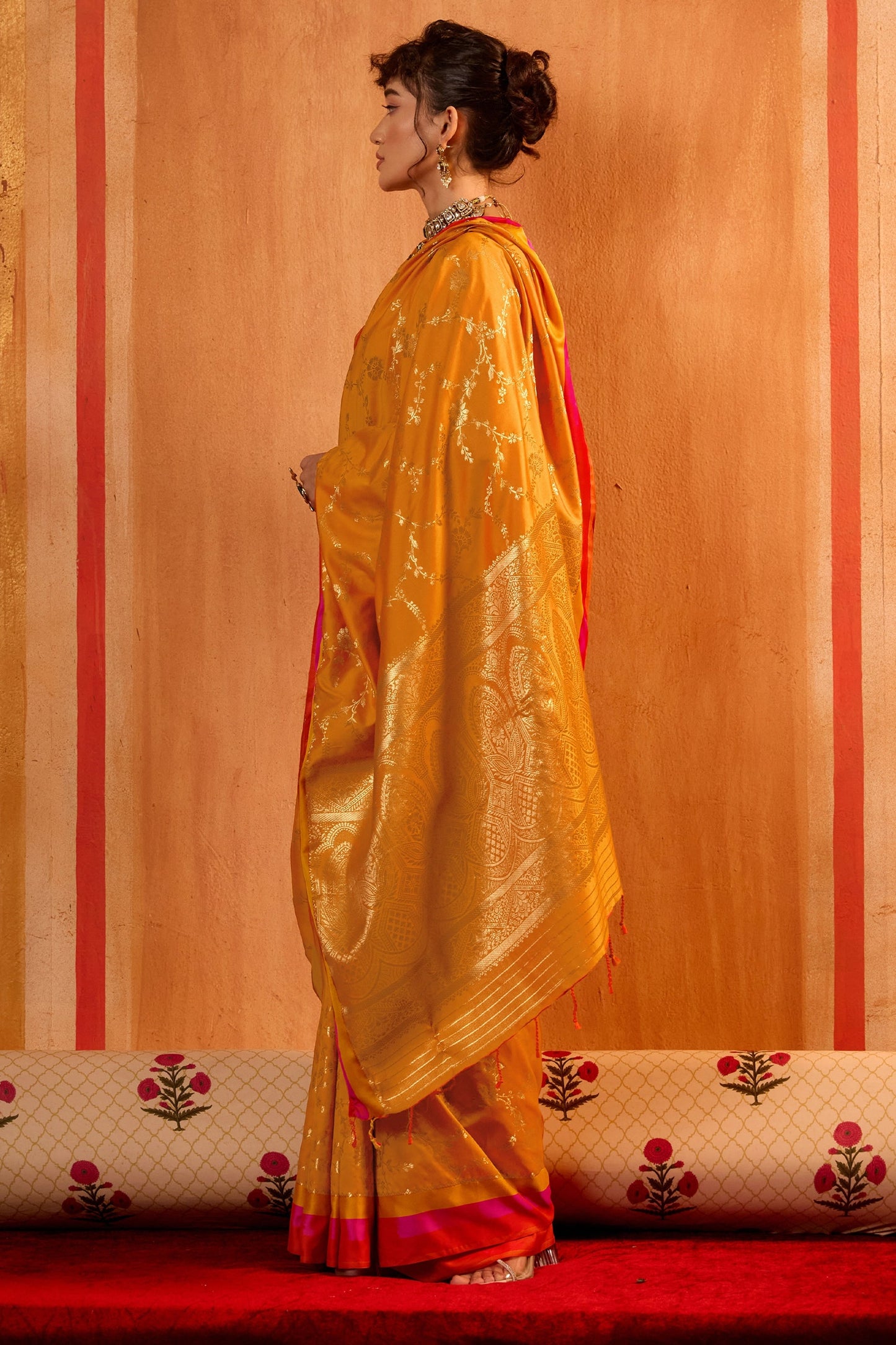 Yellow Woven Silk Saree-SAR11233_5_SareeButa.com