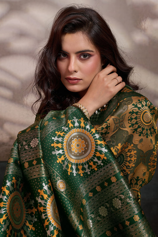 Yellow Woven Silk Saree-SAR12549_2_SareeButa.com
