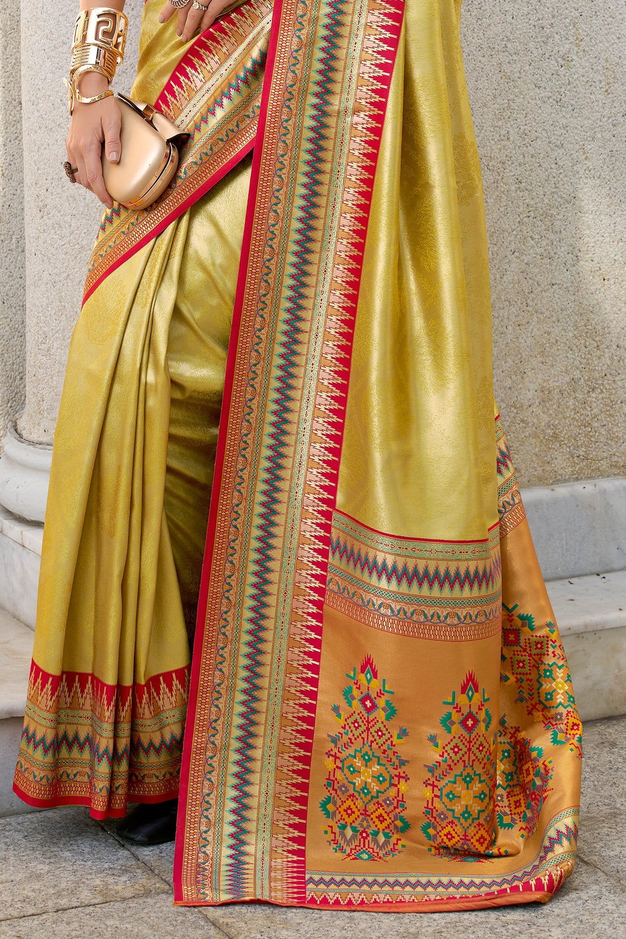 Yellow Woven Tissue Silk Saree-ZB134036_4_SareeButa.com