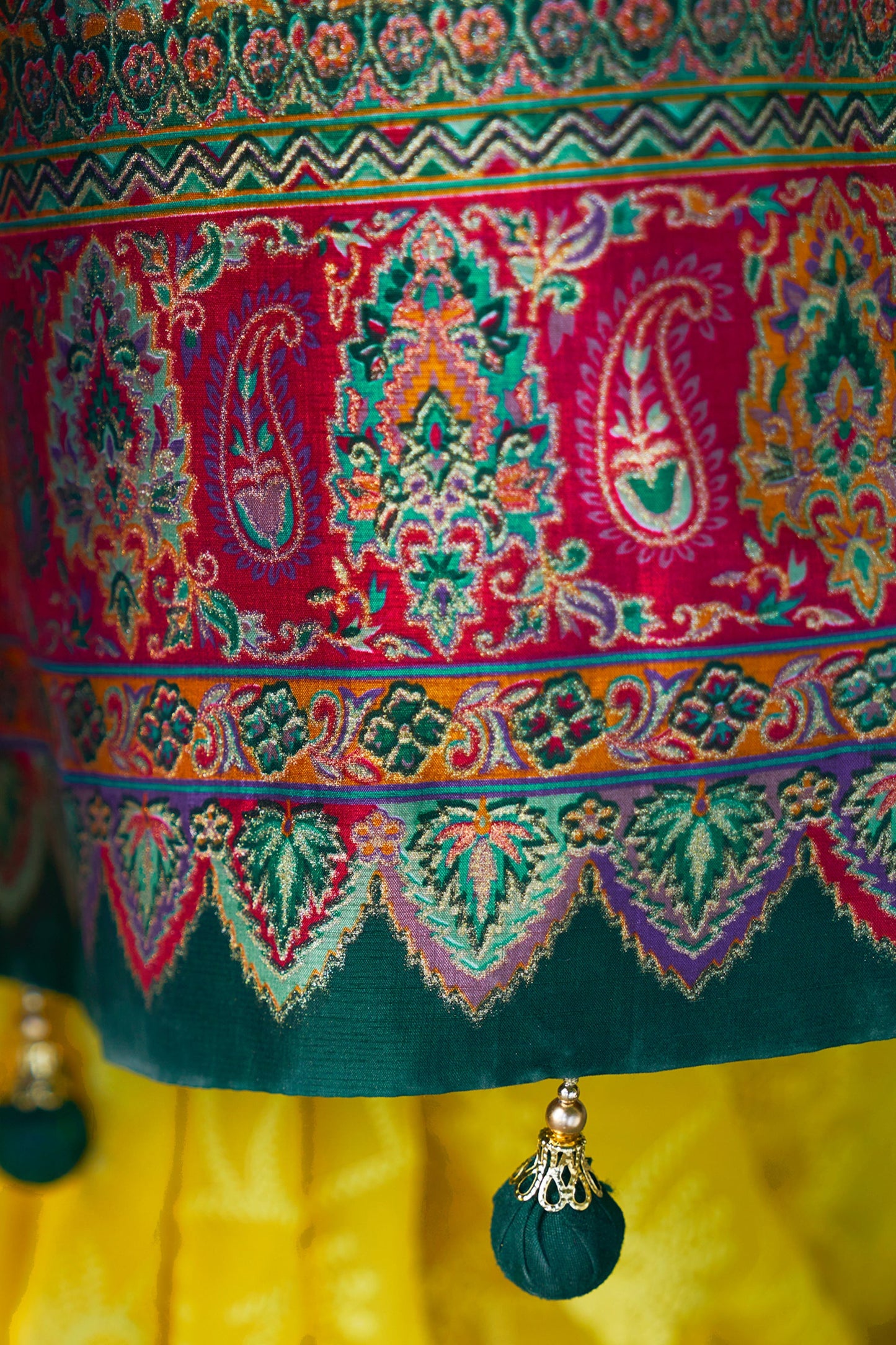 Yellow and Red Printed Georgette Saree-SAR10205_5_SareeButa.com