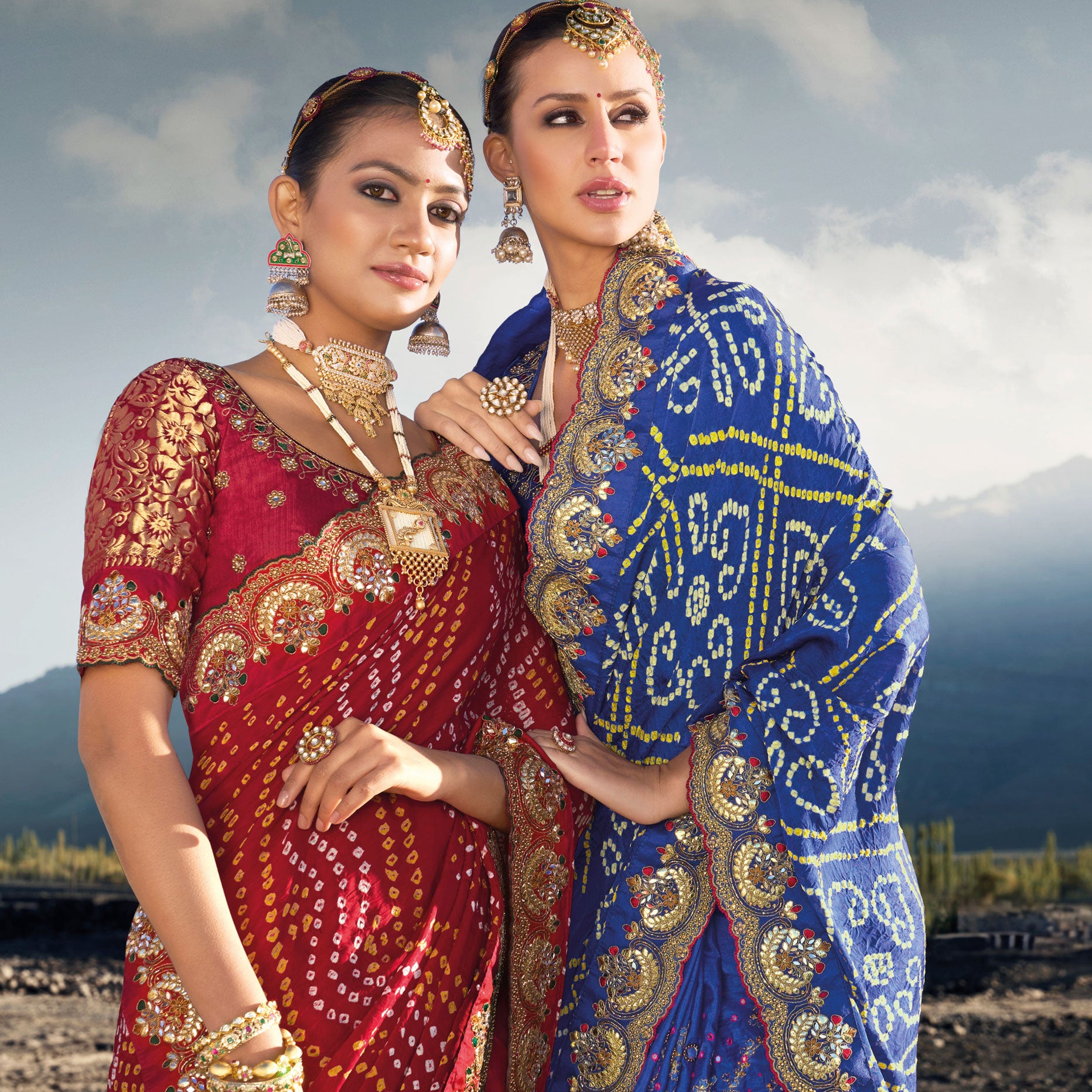 Buy Exclusive Bandhani Sarees Online | Saree Buta