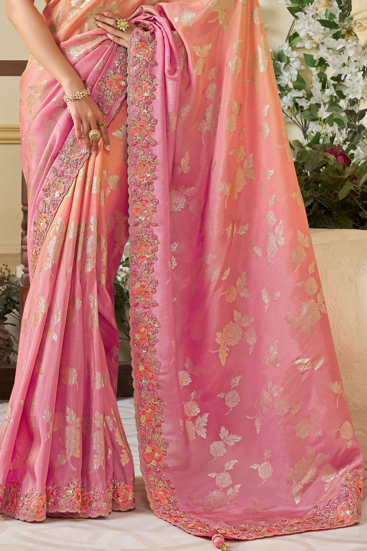 2-Tone Pink Pure Tissue Silk Saree-ZB133715_3_SareeButa.com