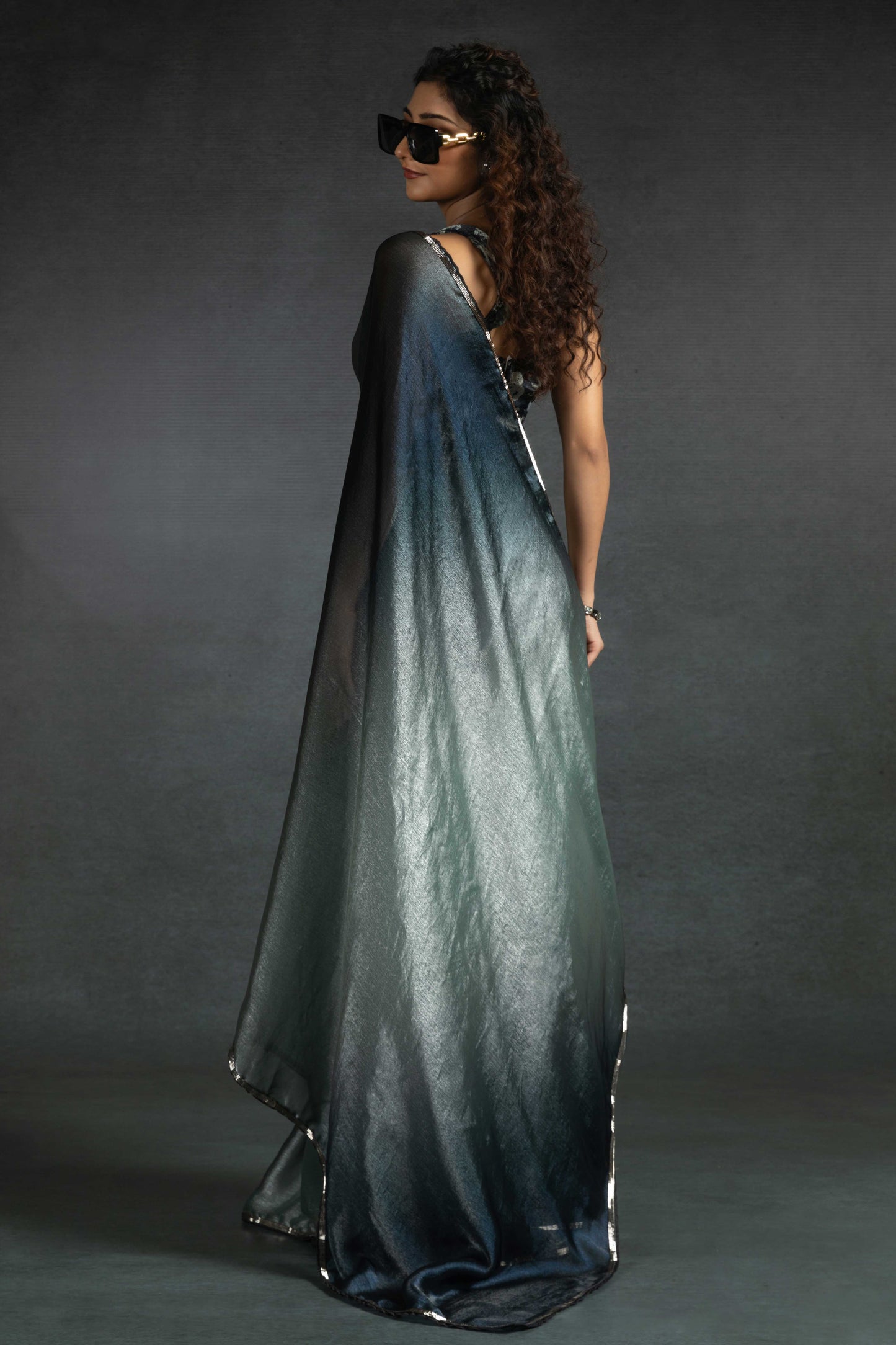 2-Tone Satin Silk Readymade Saree-ZB134317_3_SareeButa.com