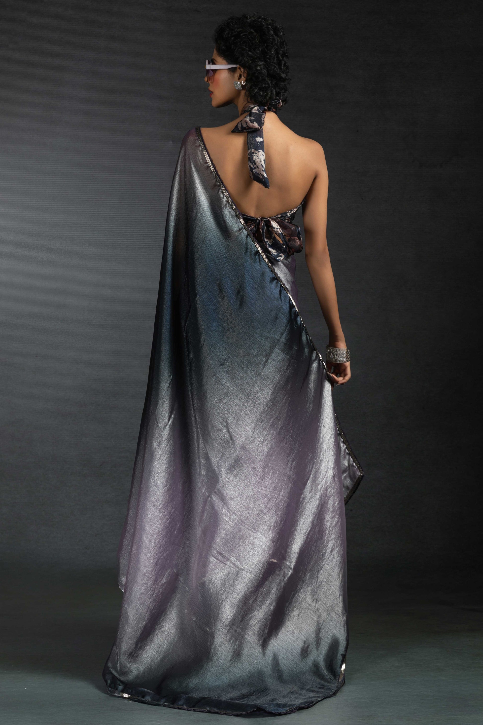 2-Tone Satin Silk Readymade Saree-ZB134318_3_SareeButa.com