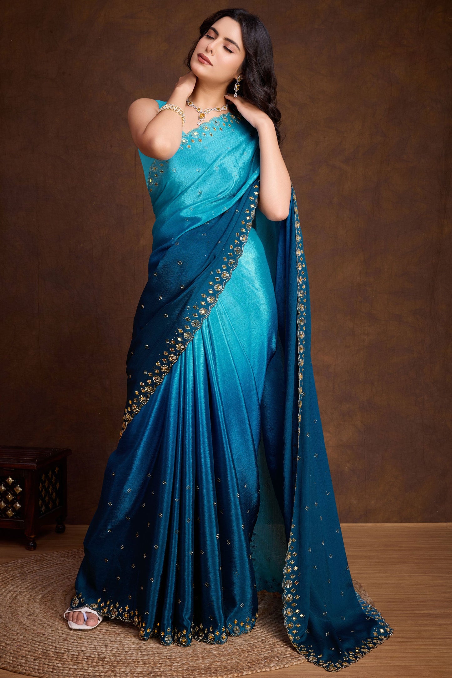 2-tone-shaded-chinon-saree-zb132805_1_SareeButa.com