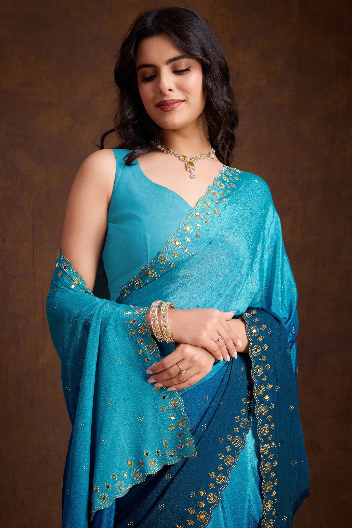 2-tone-shaded-chinon-saree-zb132805_2_SareeButa.com