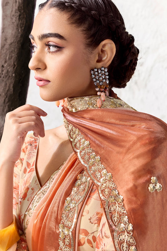 2-Tone Brown Embroidered Tissue Silk Saree-SAR13151_2_SareeButa.com