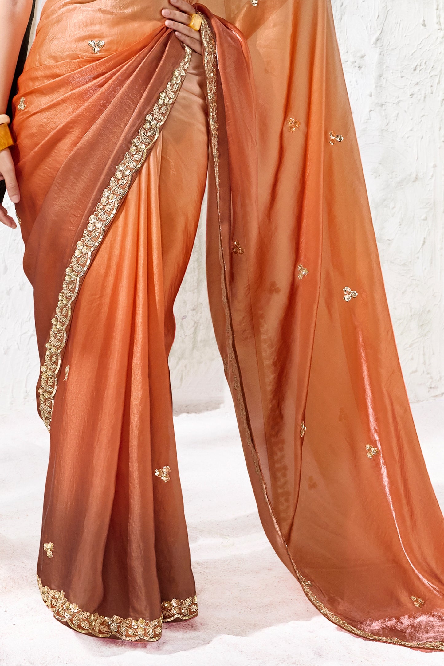 2-Tone Brown Embroidered Tissue Silk Saree-SAR13151_4_SareeButa.com