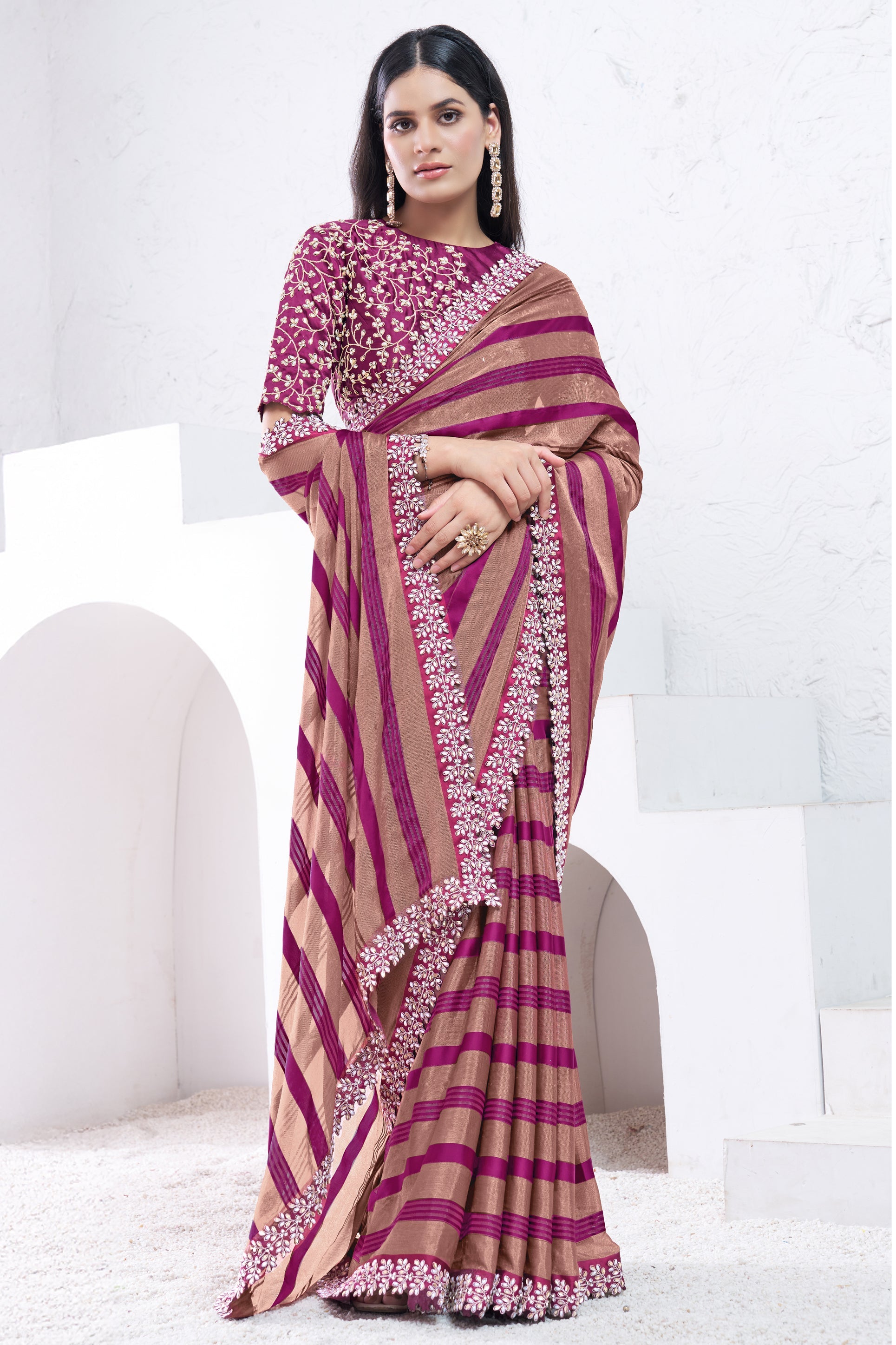 2-tone-embroidered-georgette-saree-zb133738_5_Sareebuta.com