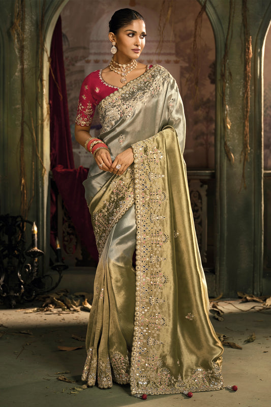 2-Tone Green Embroidered Silk Saree-SAR12042_1_SareeButa.com