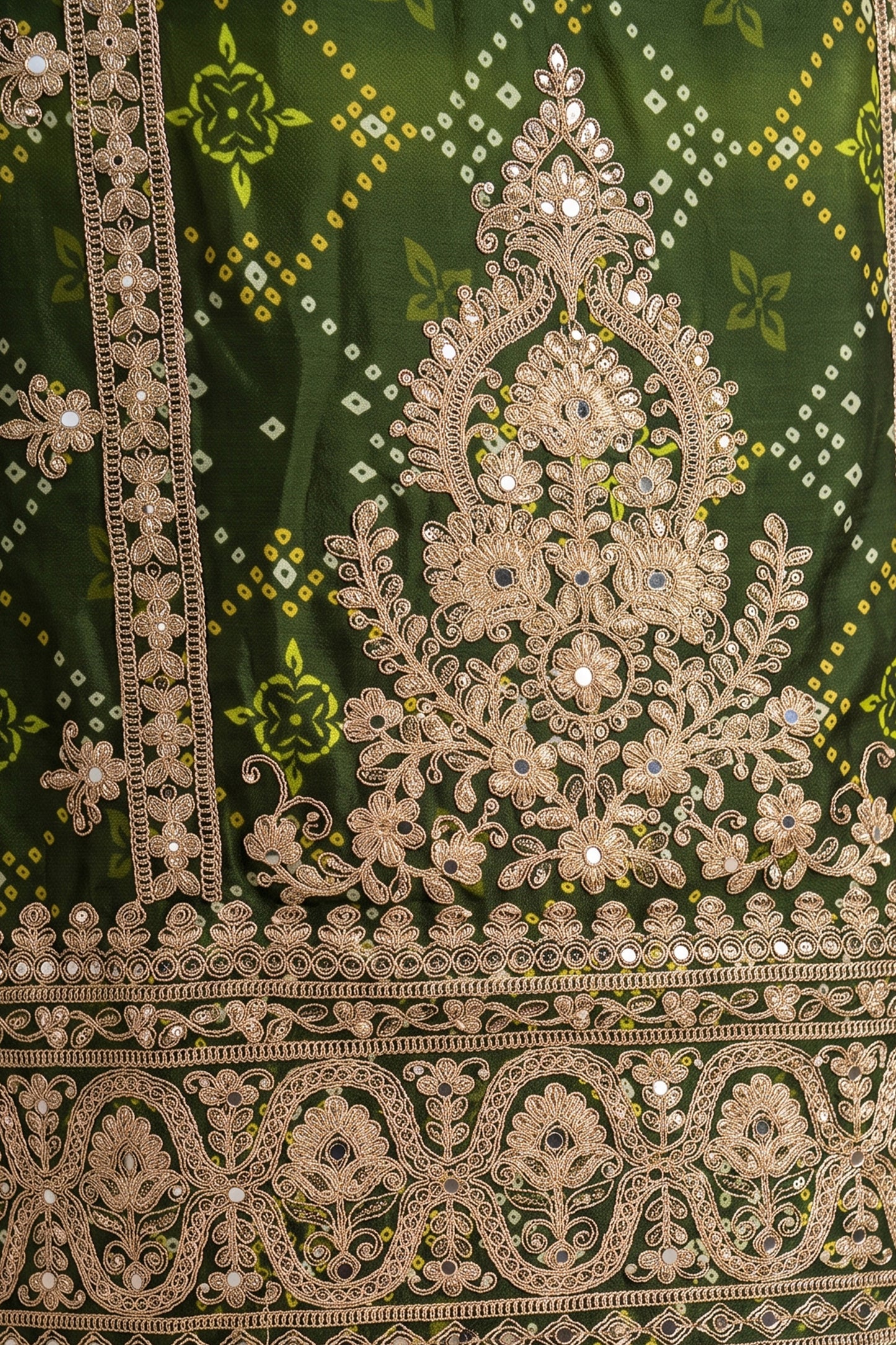 2-Tone Green Readymade Embroidered Chinon Suit-SAR12810_5_SareeButa.com