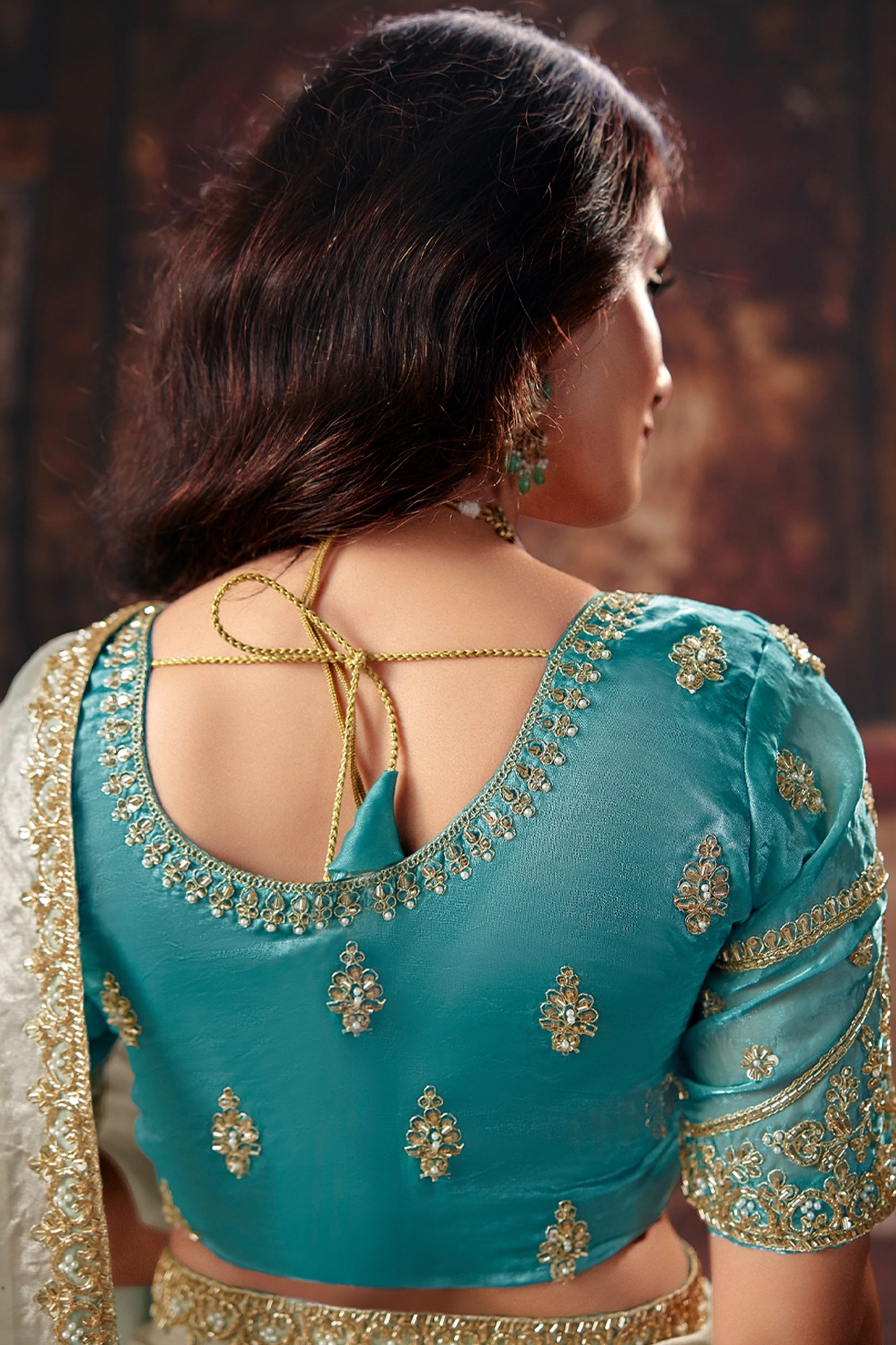 2-Tone Grey Embroidered Satin Saree-SAR13196_3_SareeButa.com