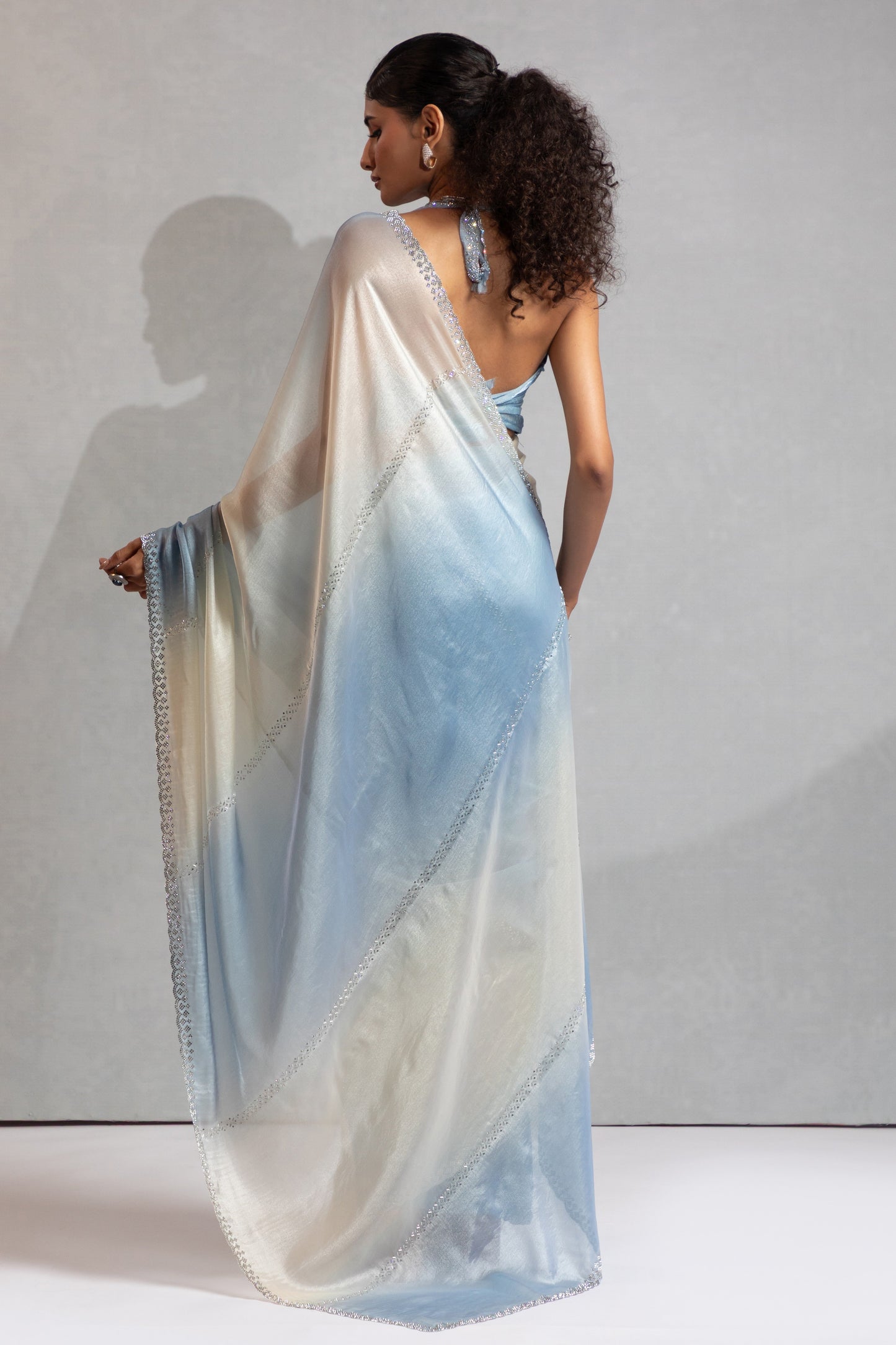 2-Tone Grey Satin Silk Stone Work Saree-ZB134878_3_SareeButa.com
