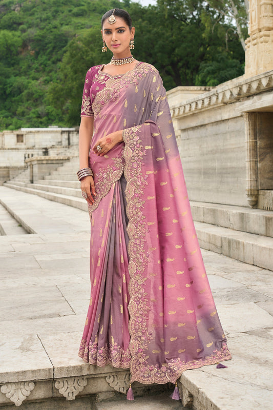 2-Tone Purple Banarasi Saree-ZB133320_1_SareeButa.com