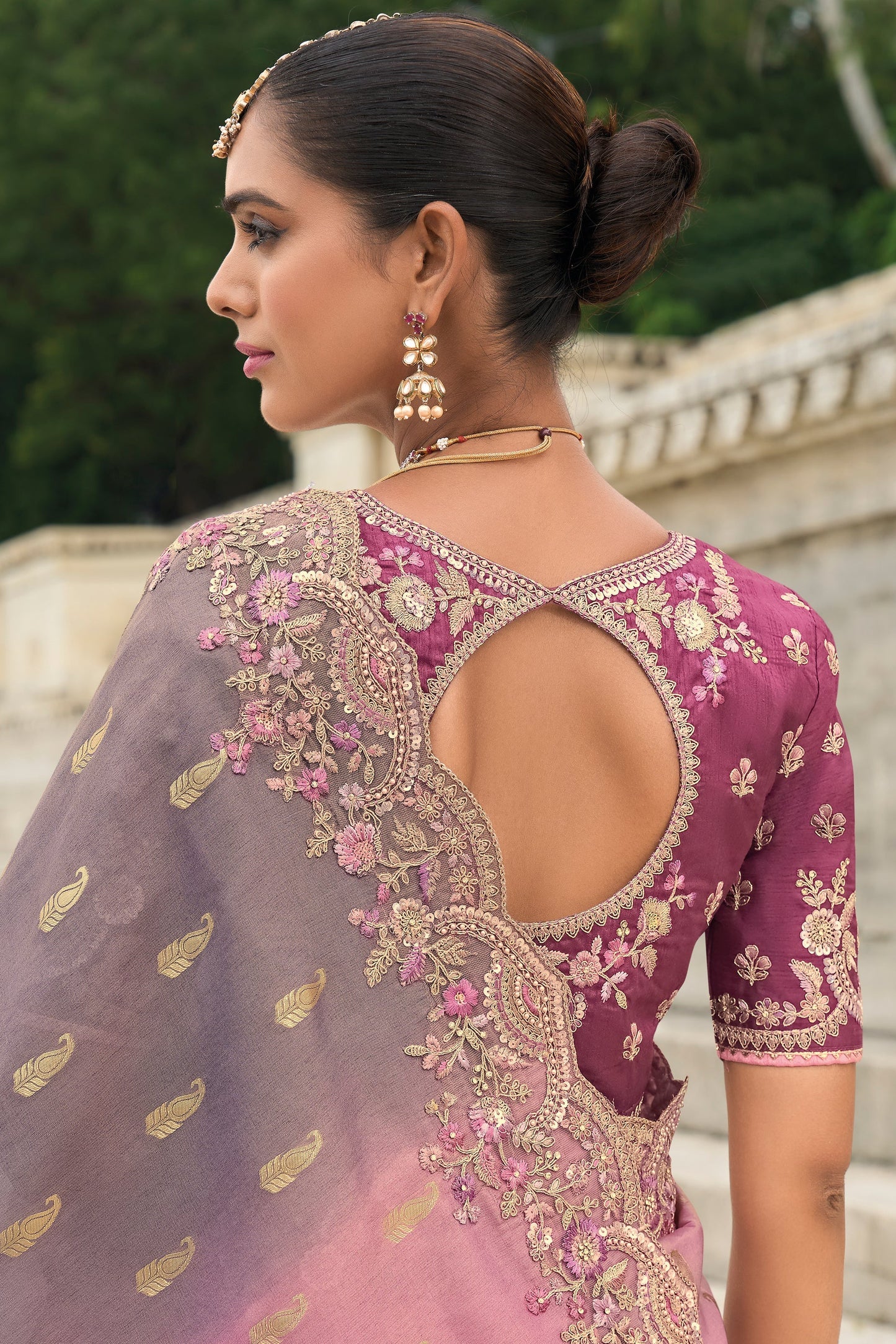 2-Tone Purple Banarasi Saree-ZB133320_4_SareeButa.com
