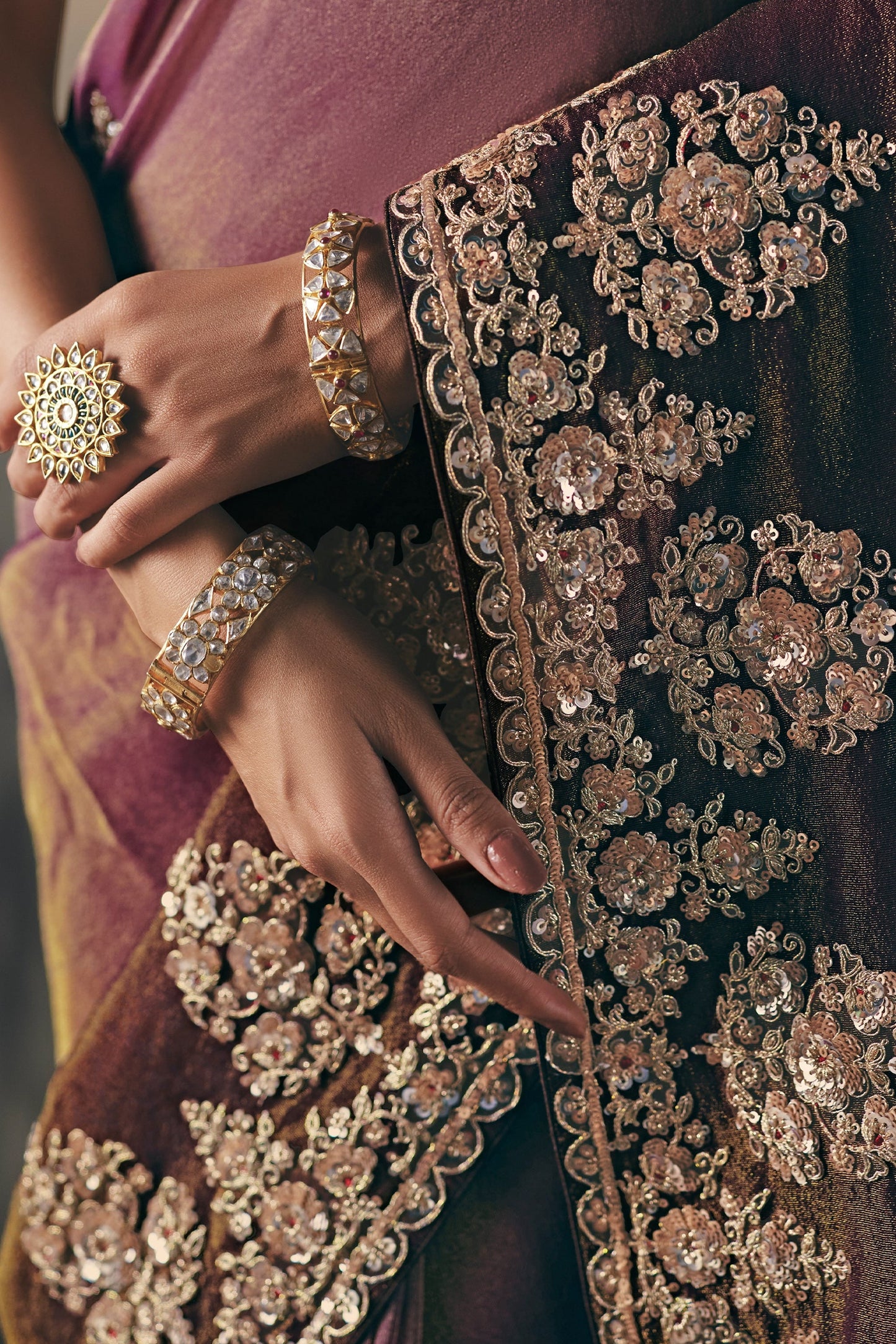 2-Tone Purple Embroidered Tissue Saree-SAR10826_4_SareeButa.com