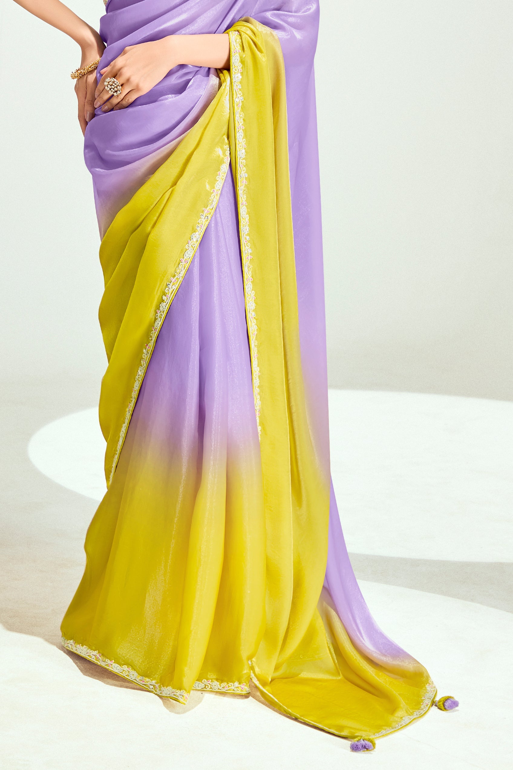 2-Tone Purple Organza Tissue Saree-ZB134902_5_SareeButa.com