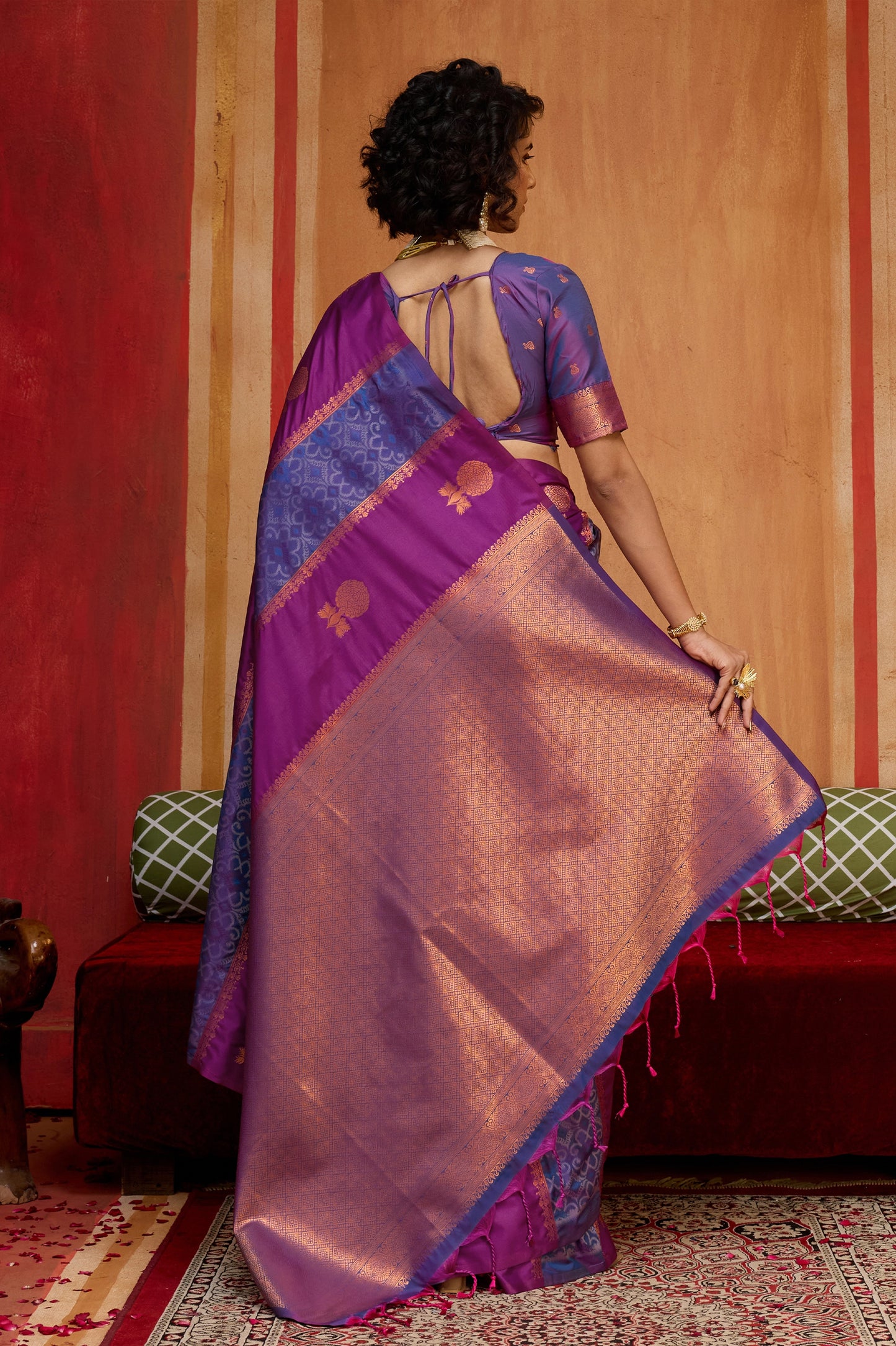 2-Tone Purple Woven Silk Saree-SAR11917_5_SareeButa.com