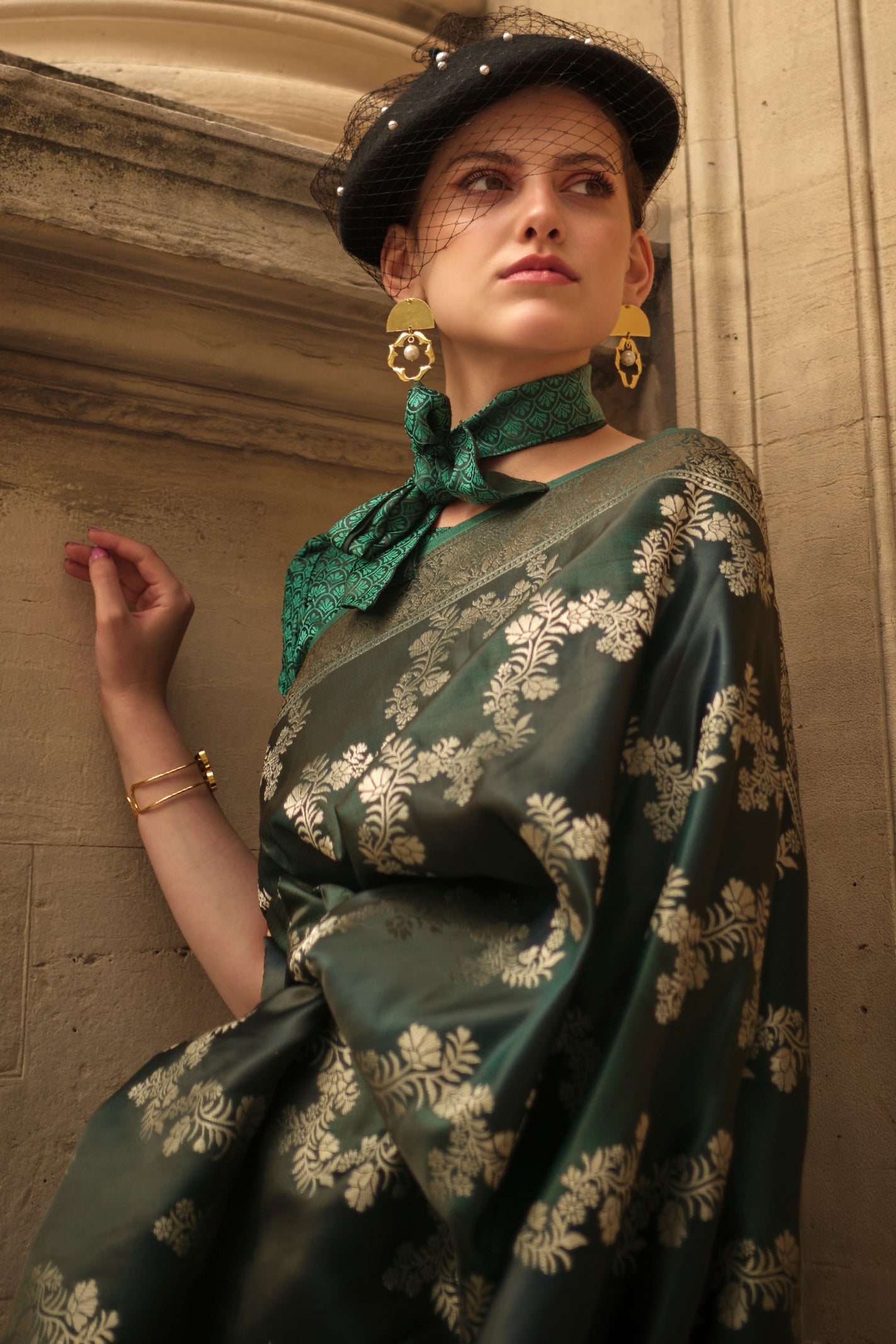 2-tone-satin-silk-saree-zb131969_2_SareeButa.com