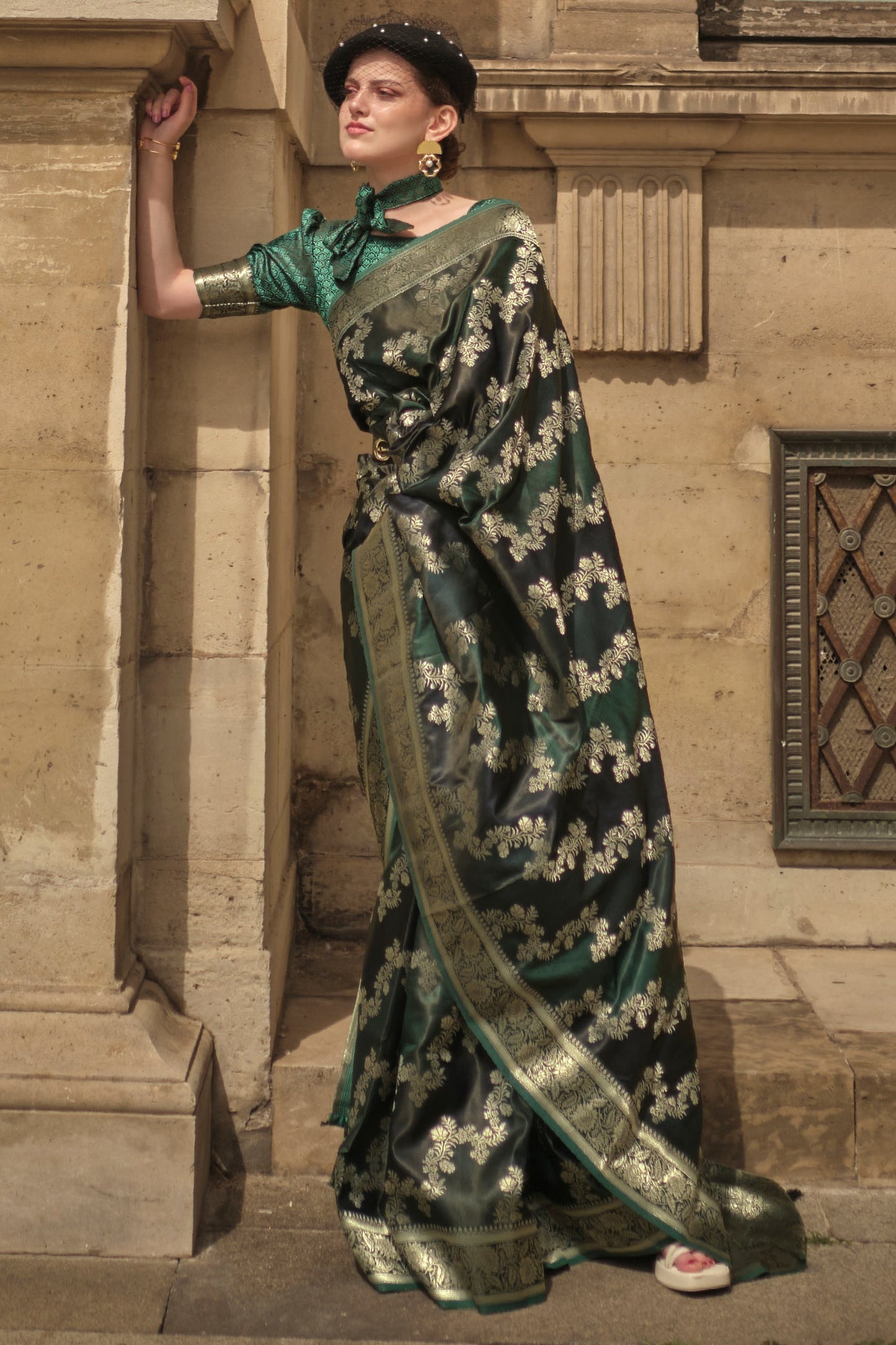 2-tone-satin-silk-saree-zb131969_3_SareeButa.com