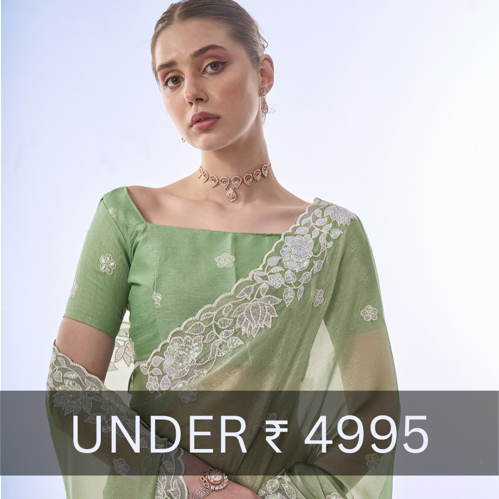 Saree Under ₹ 4995 Banner