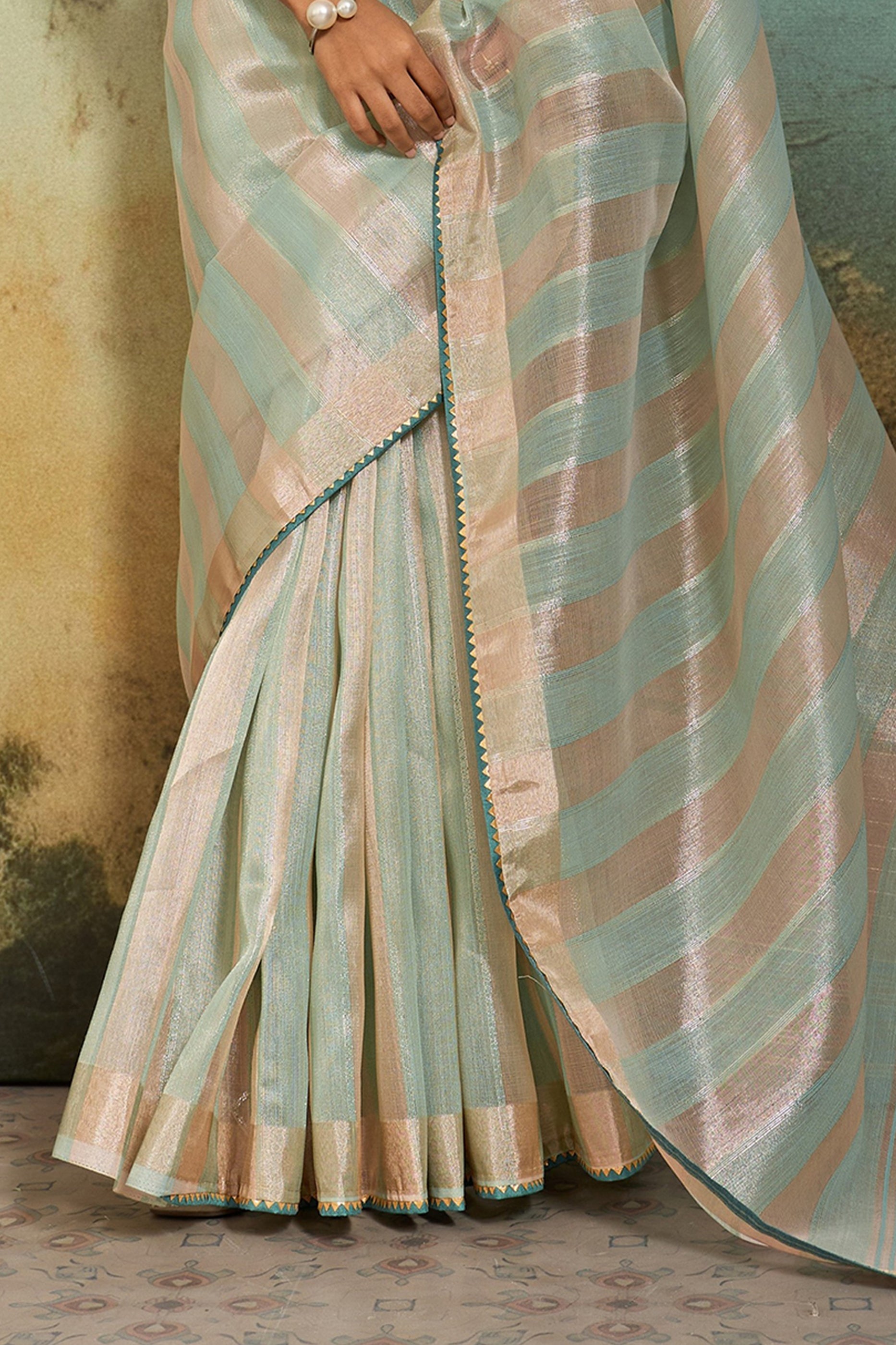 Aqua Woven Cotton Silk Saree-SAR12567_5_SareeButa.com