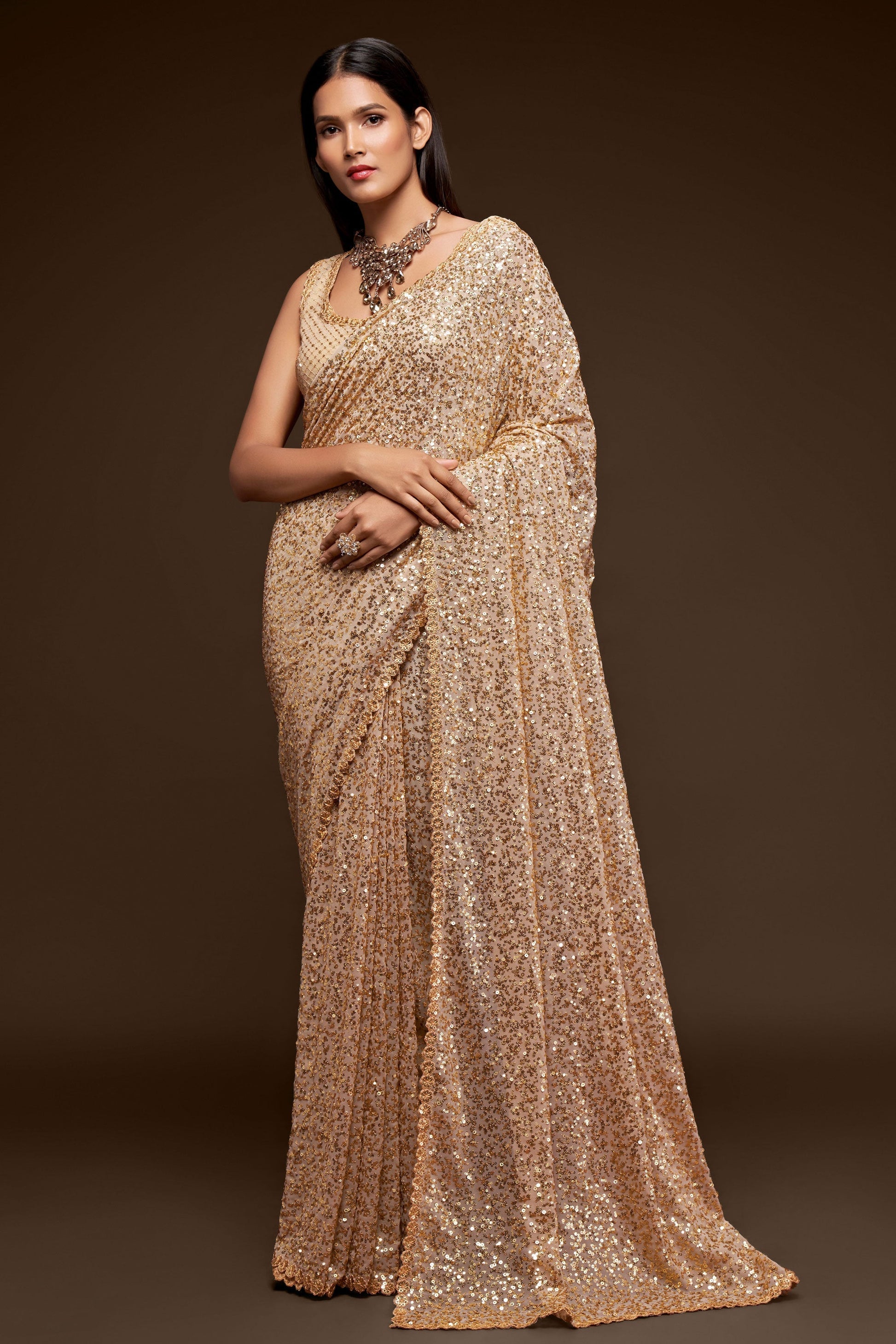 beige-georgette-sequin-saree-zb131762_3_SareeButa.com