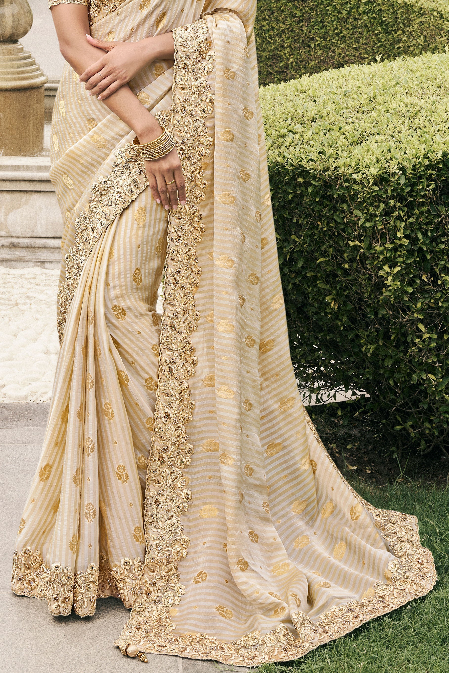 Beige Heavy Work Pure Tissue Silk Saree-ZB133299_4_SareeButa.com