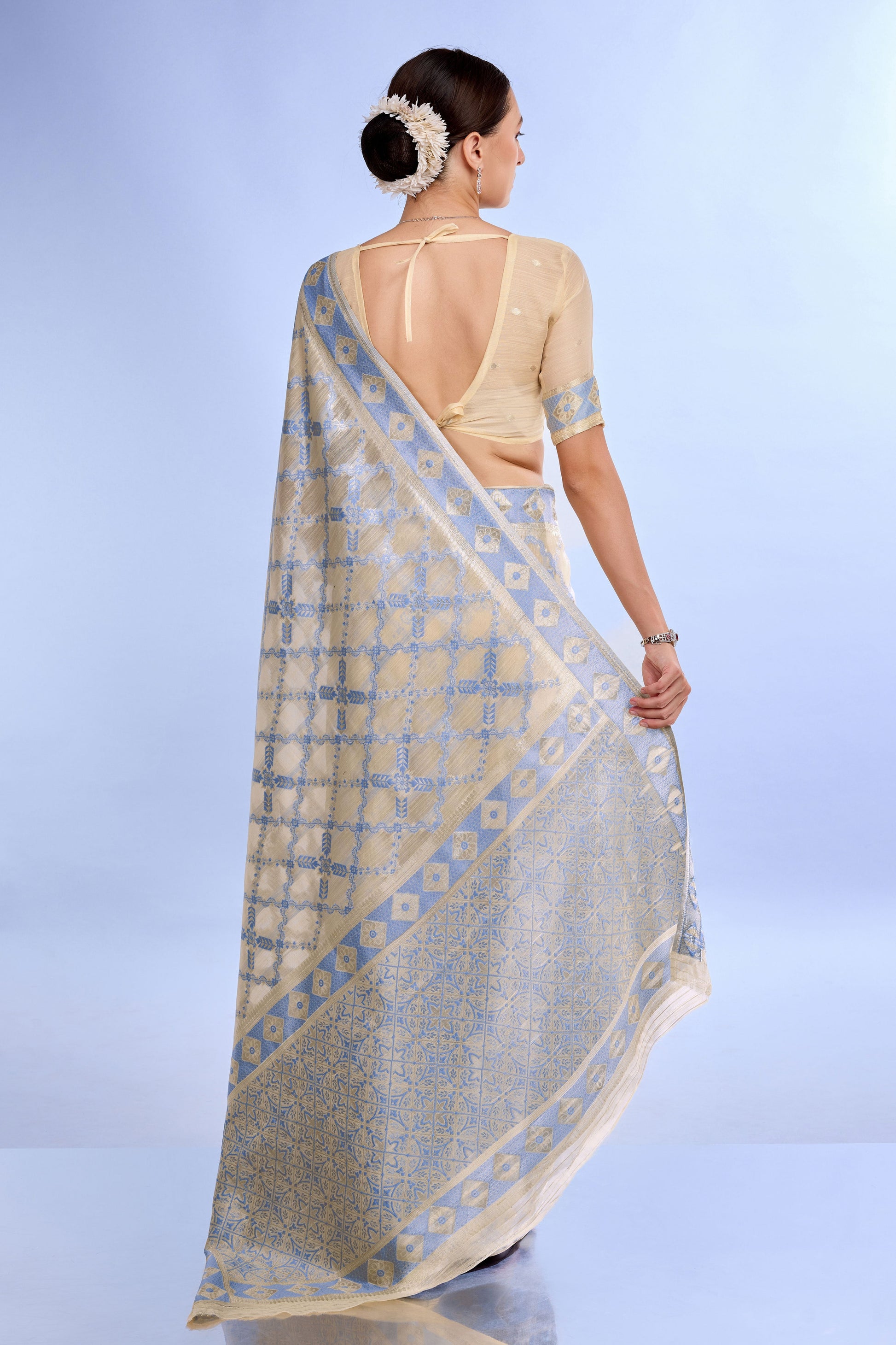 beige-woven-linen-saree-zb132200_2_SareeButa.com