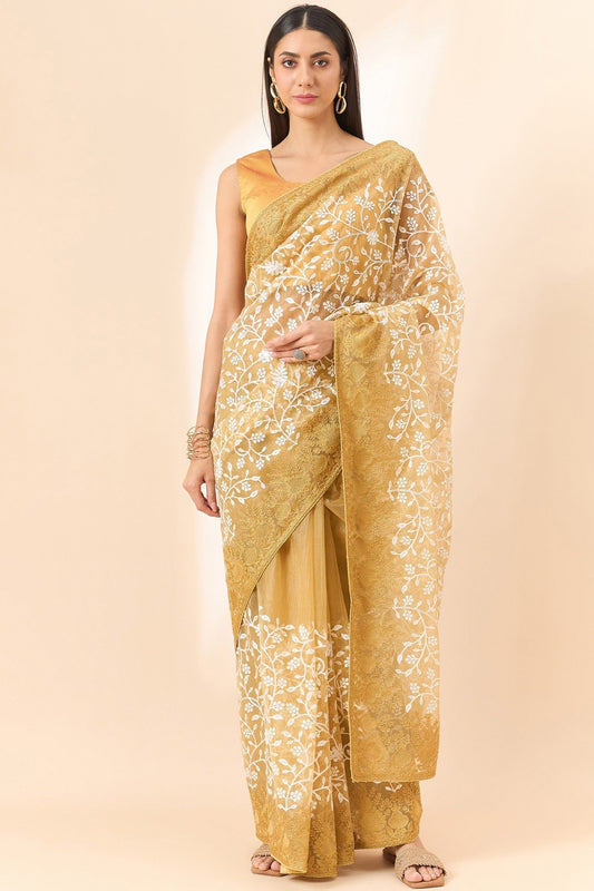 beige-embroidered-organza-saree-zb131085_1_SareeButa.com