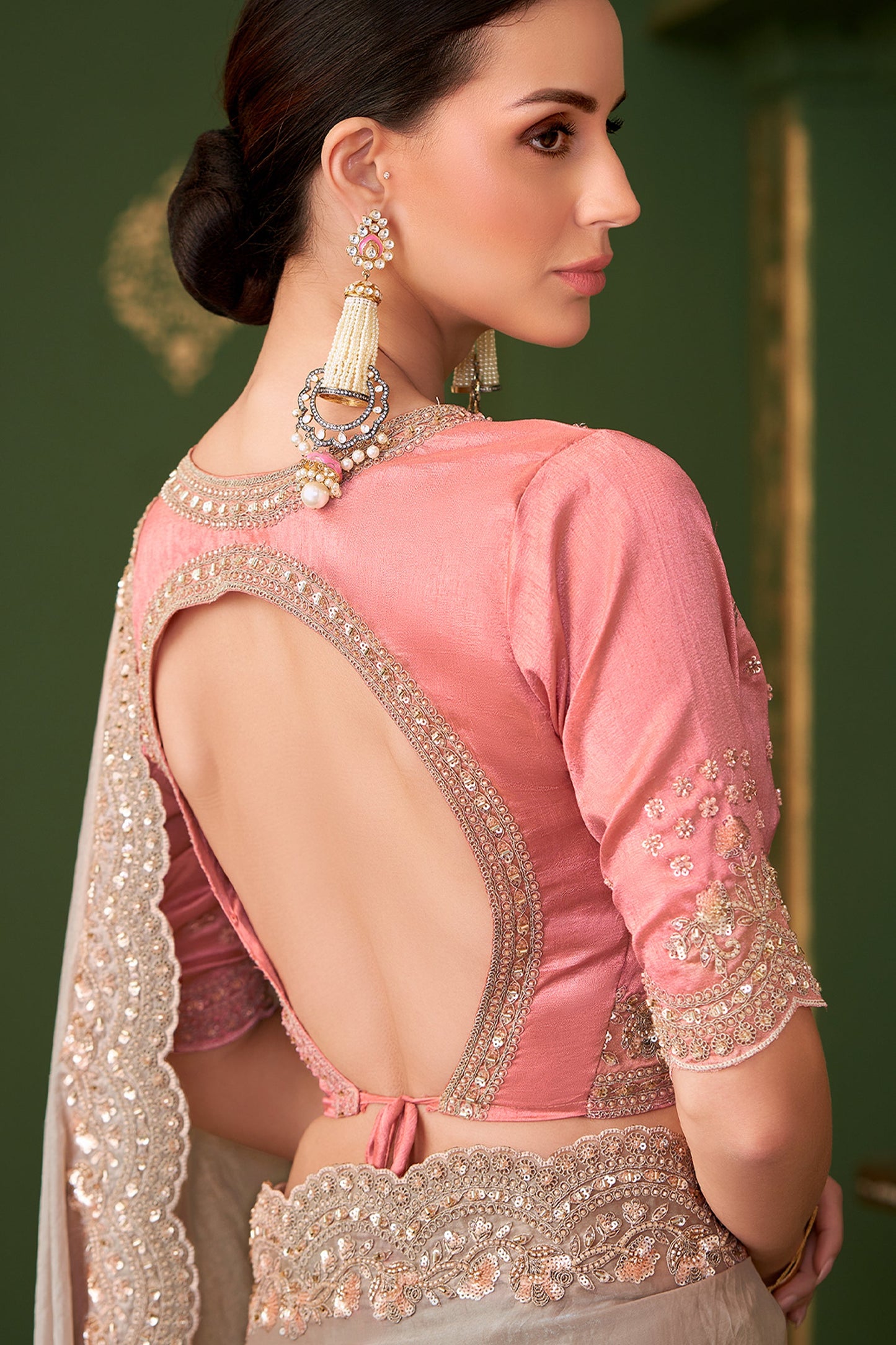 Beige Embroidered Satin Georgette Saree-SAR10969_3_SareeButa.com