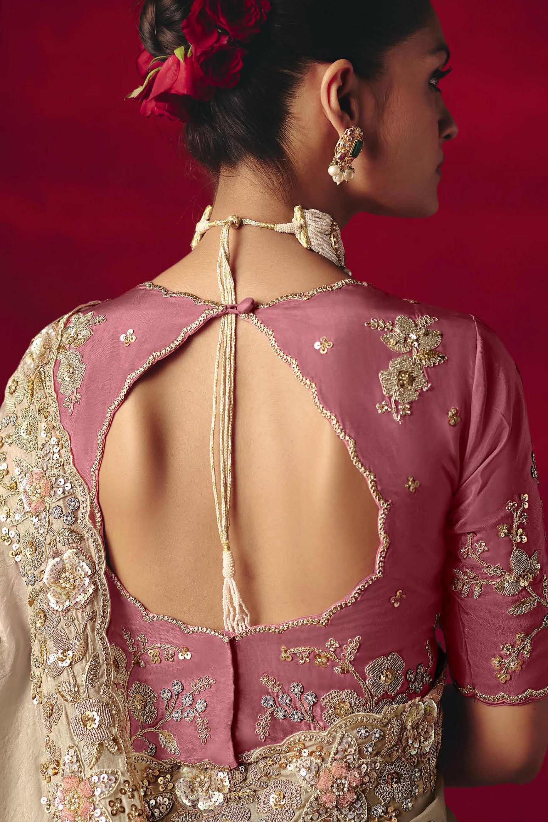 Beige Embroidered Tissue Silk Saree-SAR11455_4_SareeButa.com