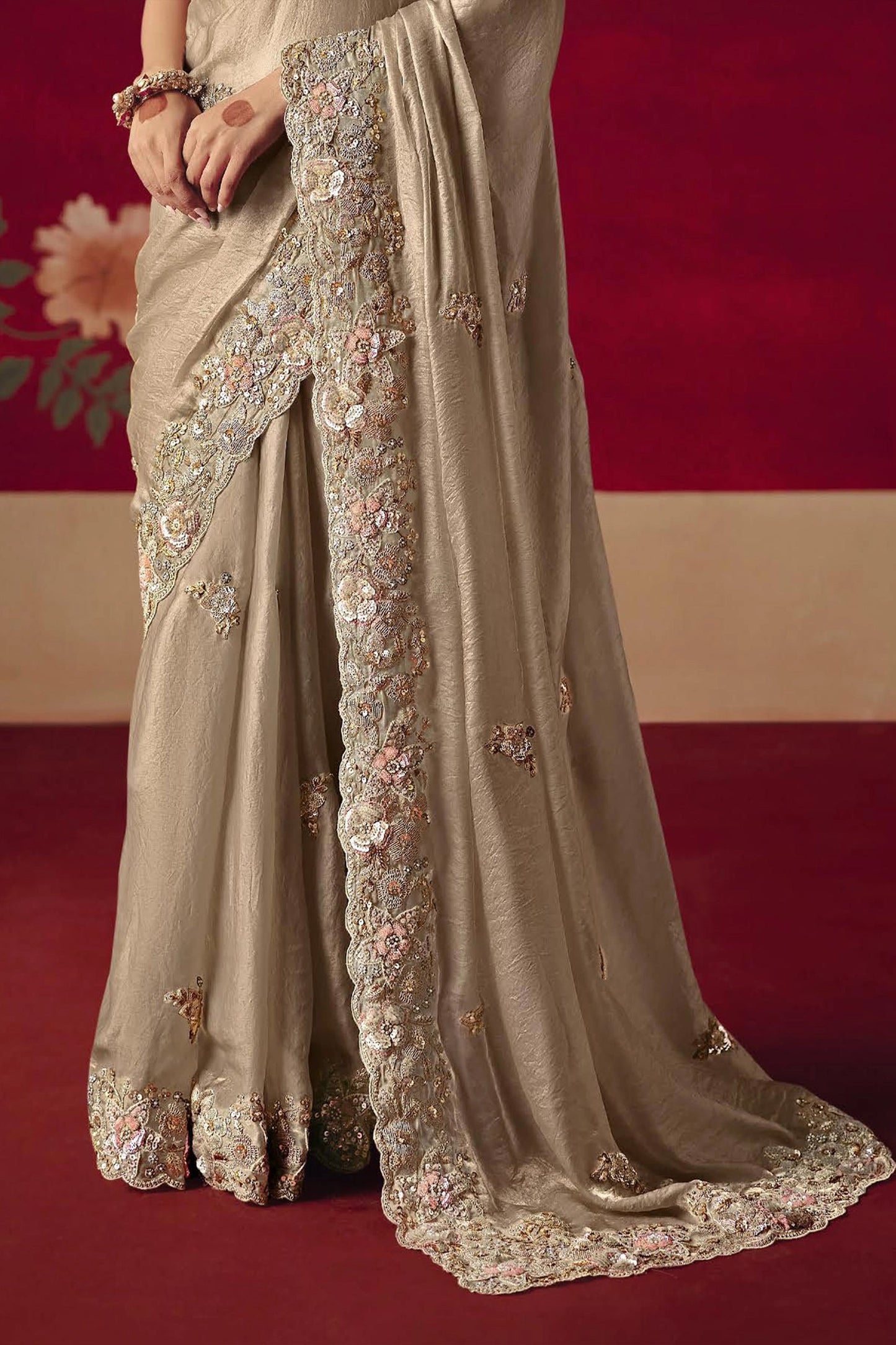 Beige Embroidered Tissue Silk Saree-SAR11455_5_SareeButa.com