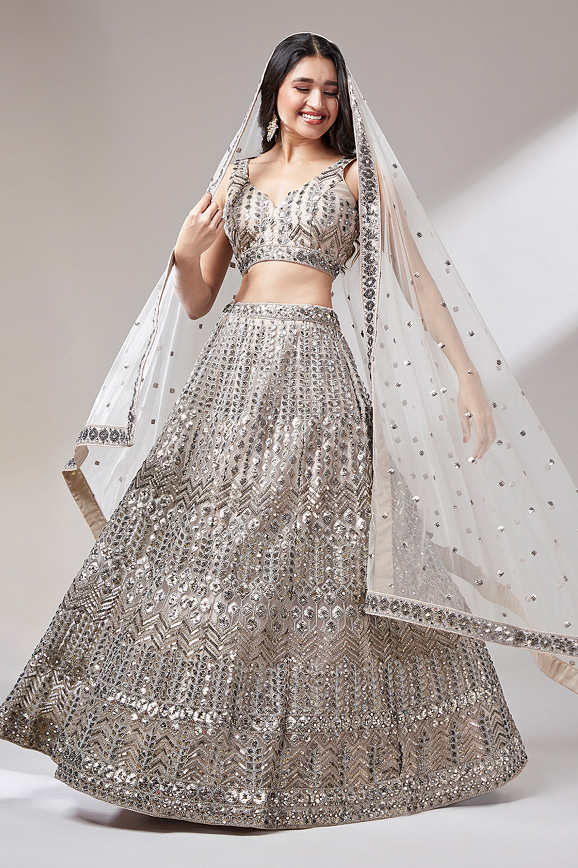Beige Semi-Stitched Embroidered Net Lehenga-SAR12830_3_SareeButa.com