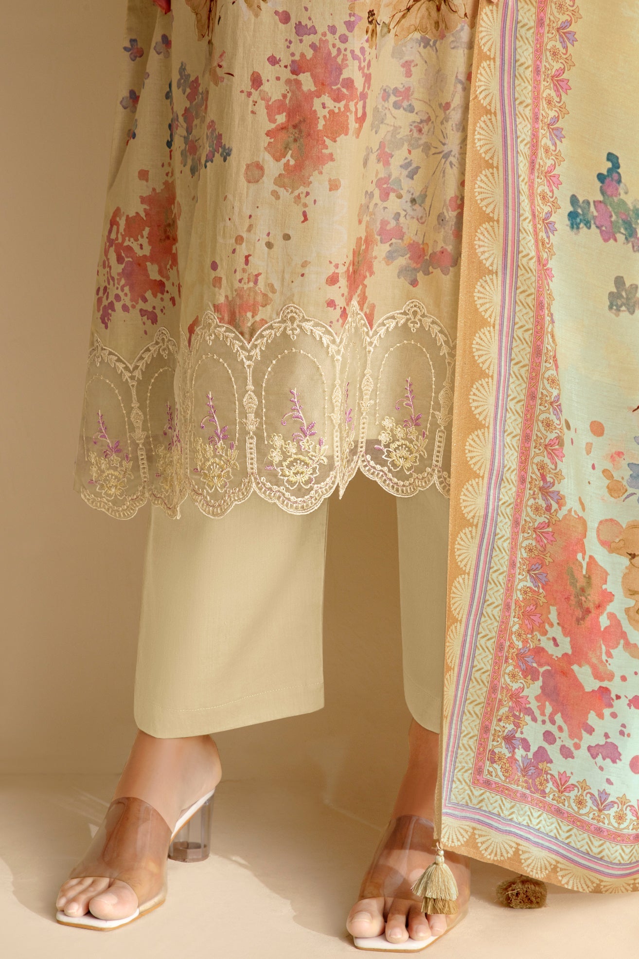 Beige Unstitched Cotton Suit-SS402_4_SareeButa.com