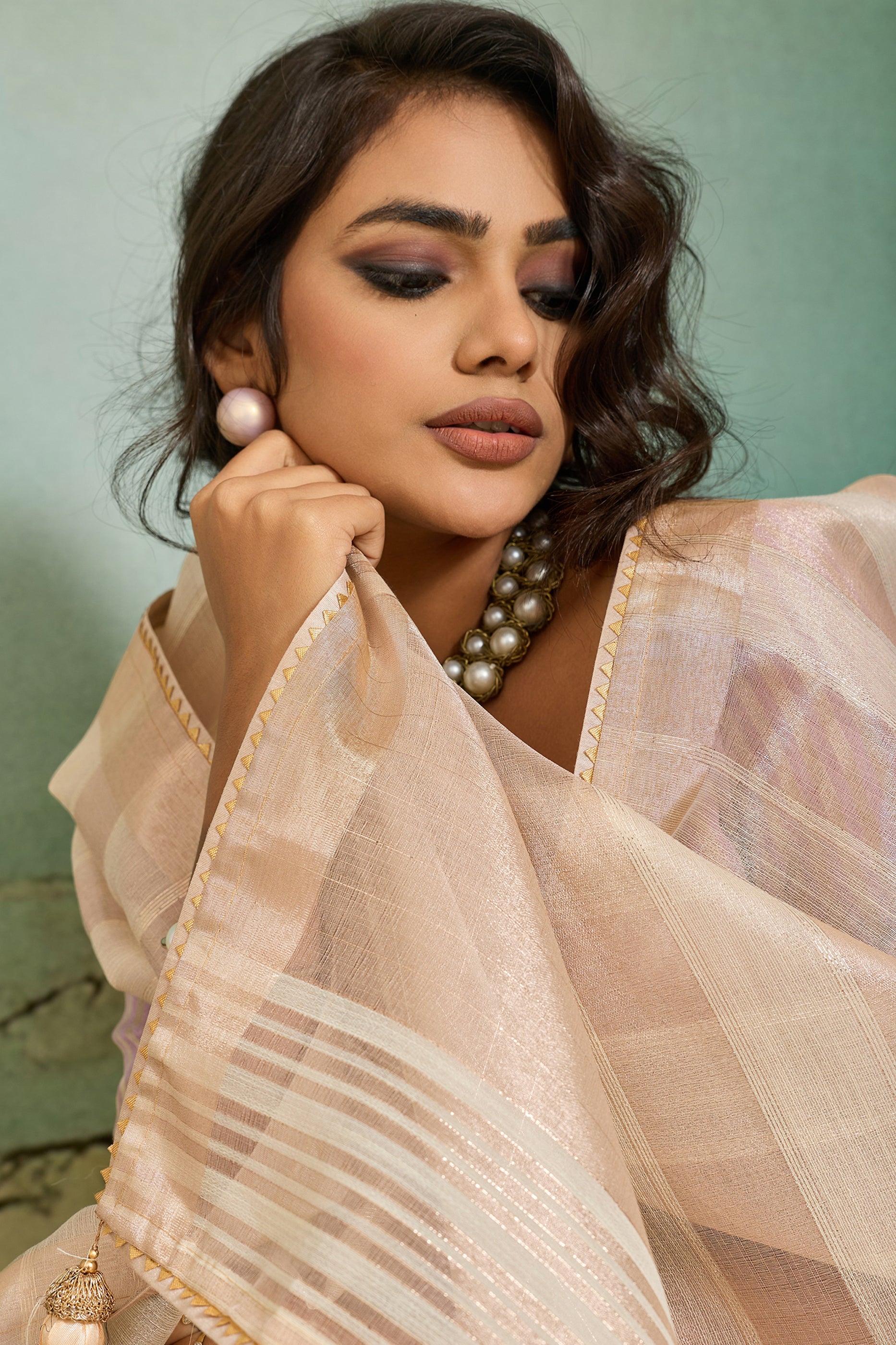 Beige Woven Cotton Silk Saree-SAR12568_2_SareeButa.com