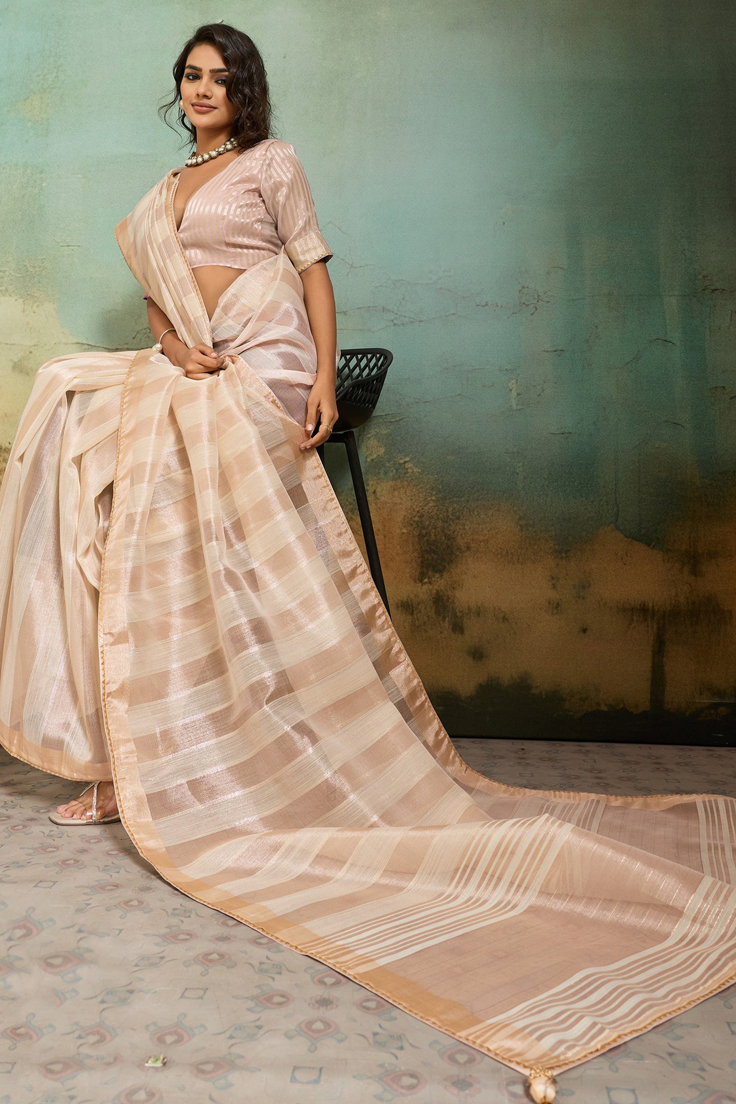 Beige Woven Cotton Silk Saree-SAR12568_4_SareeButa.com