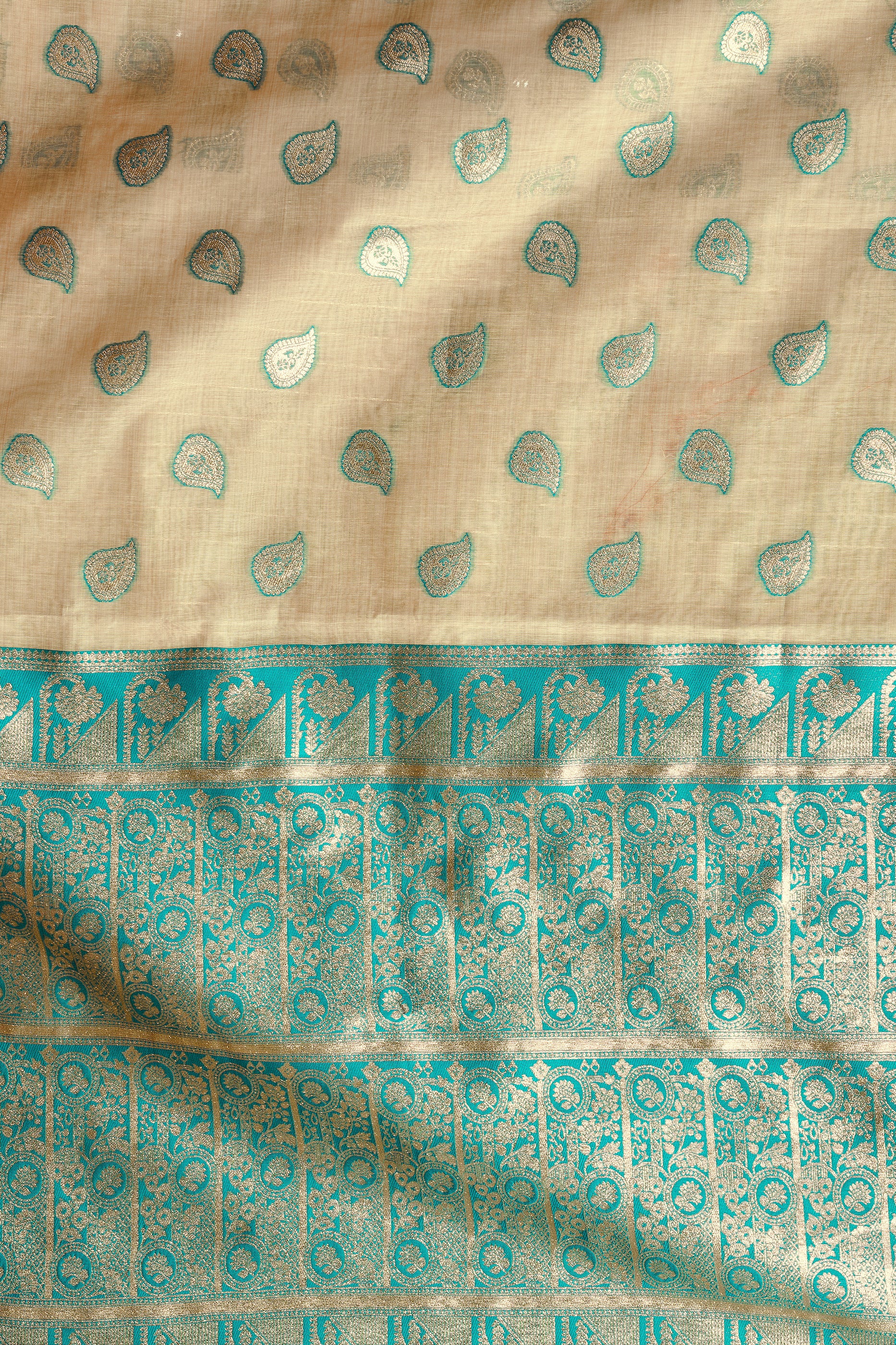 Beige Woven Silk Saree-SAR12633_4_SareeButa.com