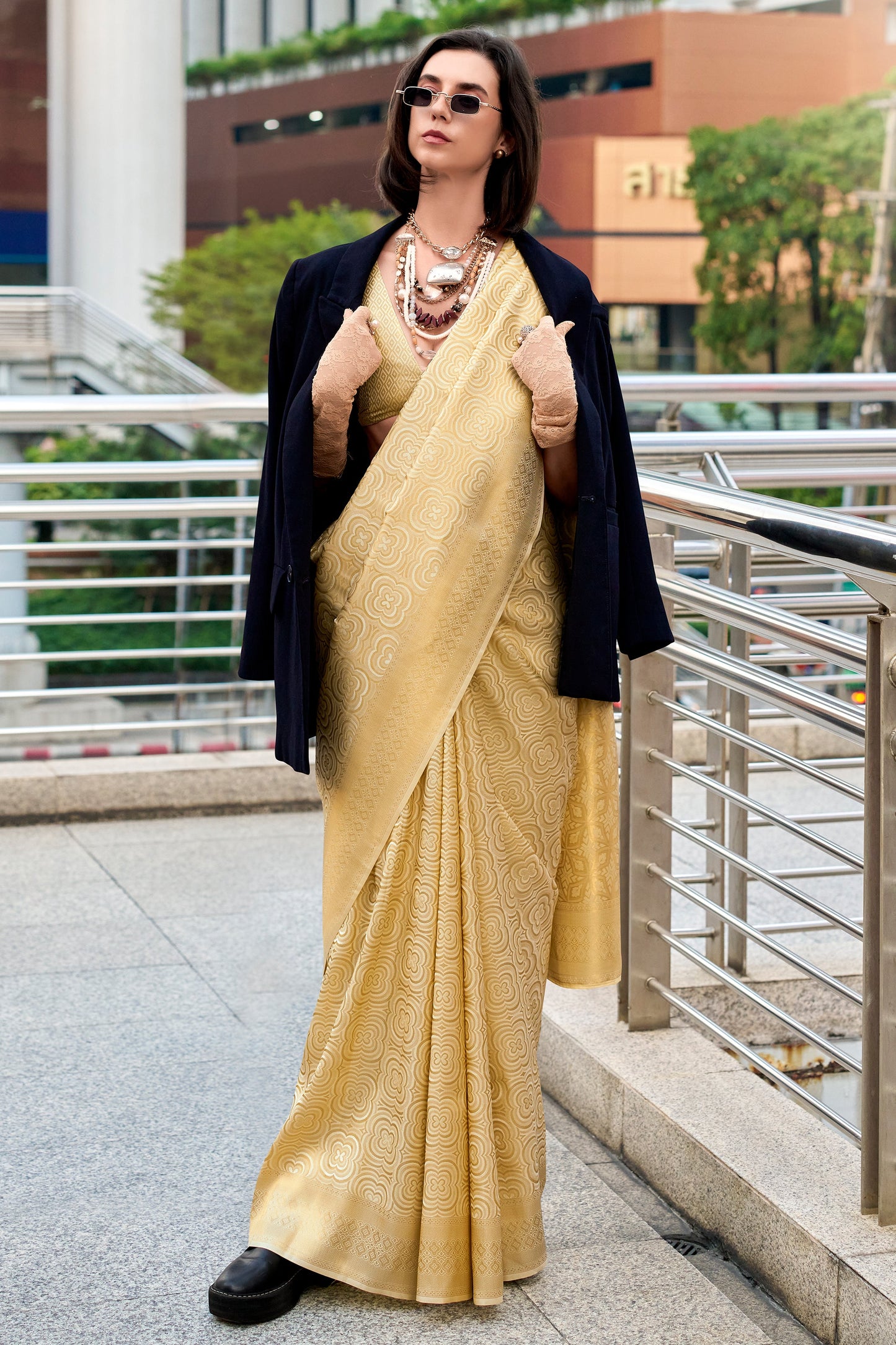 Beige Woven Silk Saree-ZB134043_1_SareeButa.com